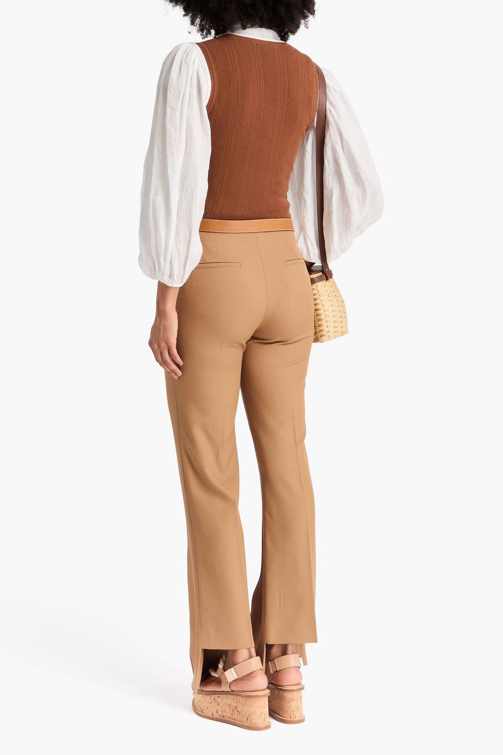CHLOÉ Wool bootcut pants