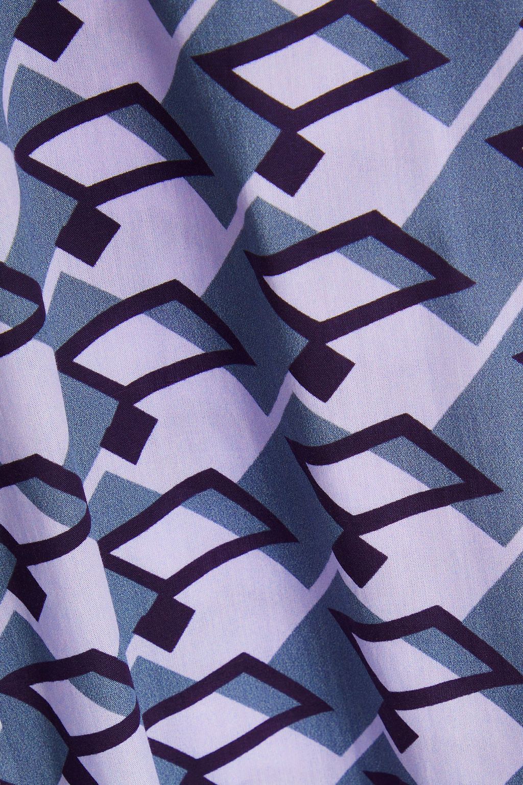 EMPORIO ARMANI Printed cotton-mousseline shirt
