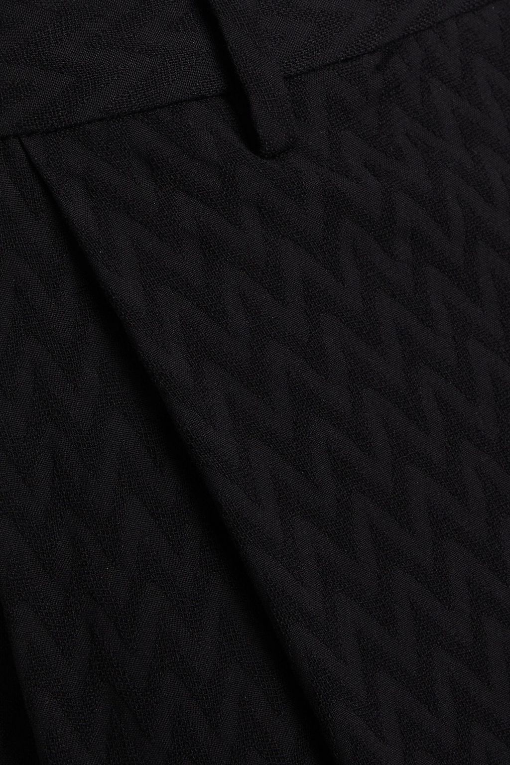 EMPORIO ARMANI Schmal zulaufende Anzughose aus Jacquard aus einer Baumwollmischung