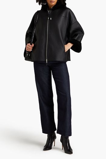 Women s Emporio Armani Faux Fur And Shearling Jackets Sale Up to 70 Off THE OUTNET