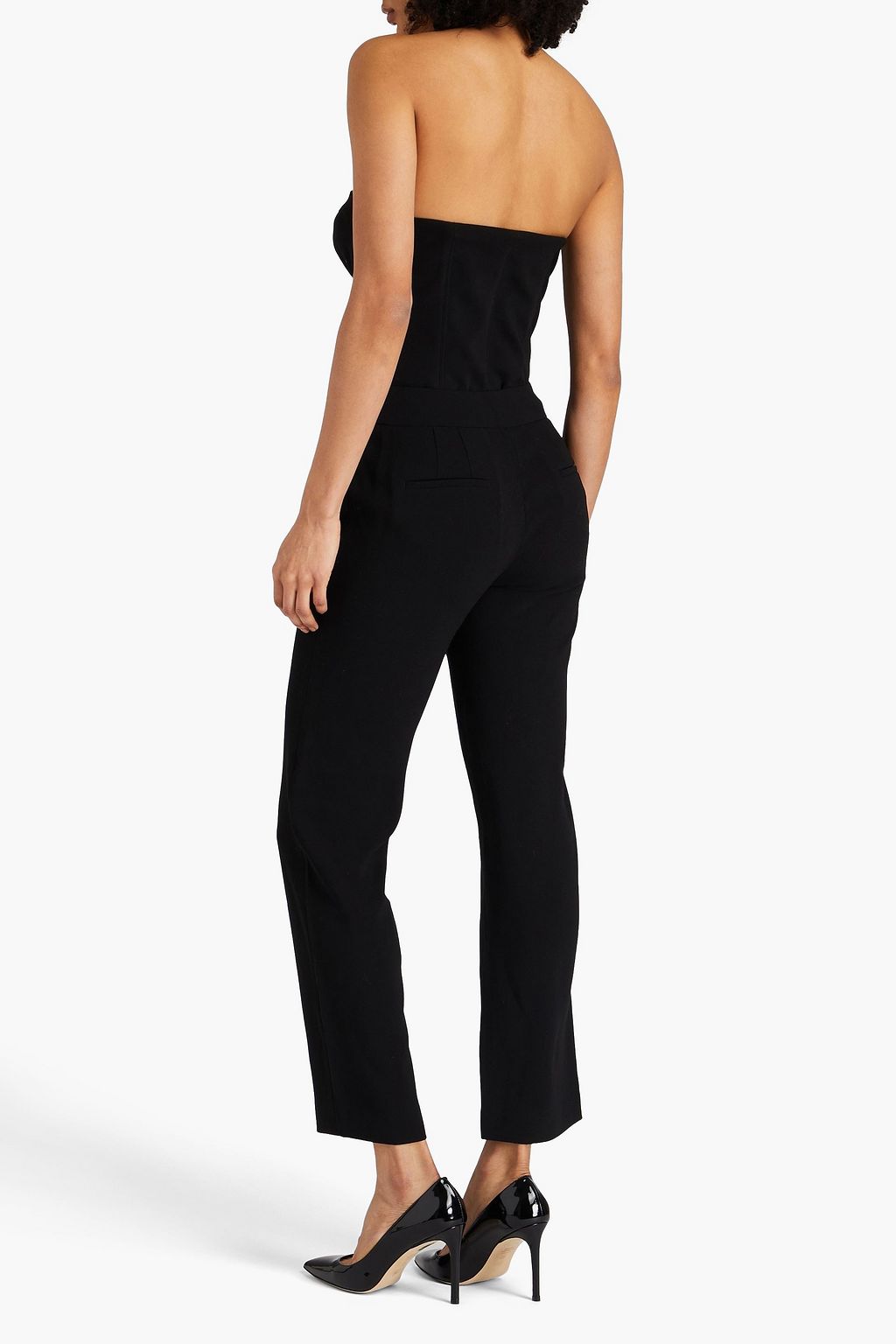 E.L.V. DENIM X THE OUTNET جمبسوت “ذي” بدون حمالات مصنوع من الكريب