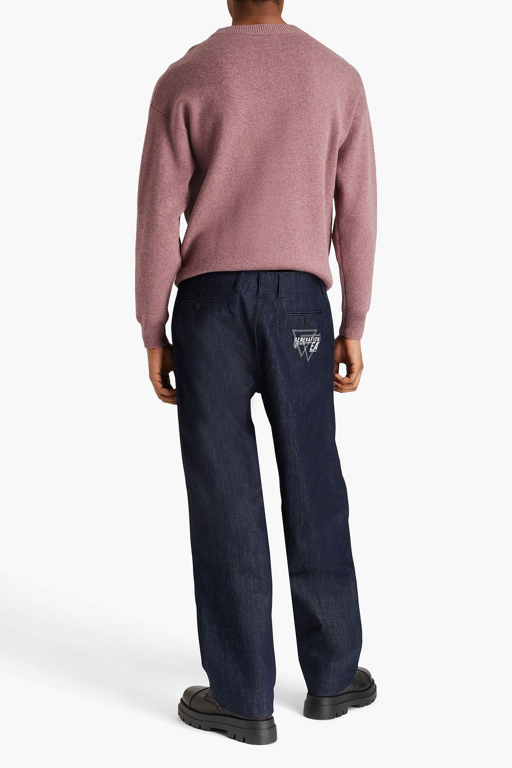 EMPORIO ARMANI Printed denim jeans