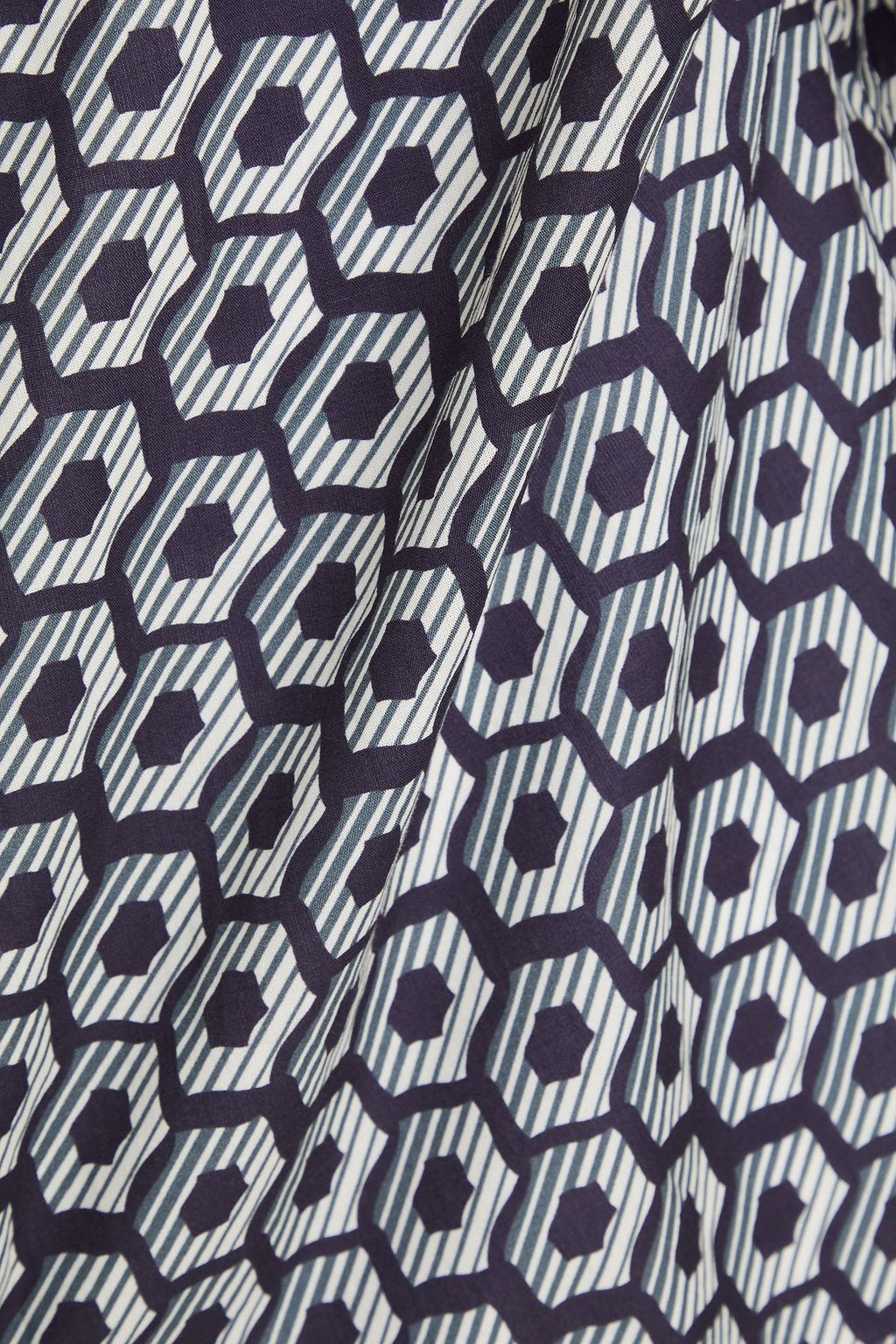 EMPORIO ARMANI Printed cotton-mousseline shirt