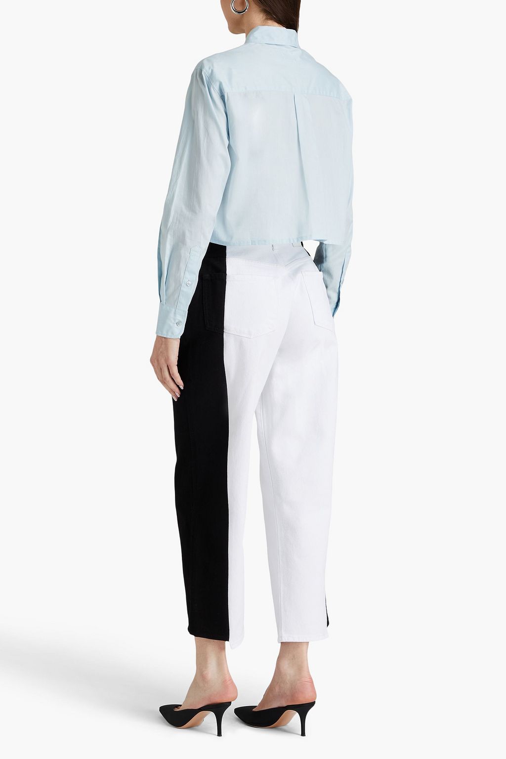 E.L.V. DENIM X THE OUTNET جينز “ذي مونوكروم” بقصة بويفريند