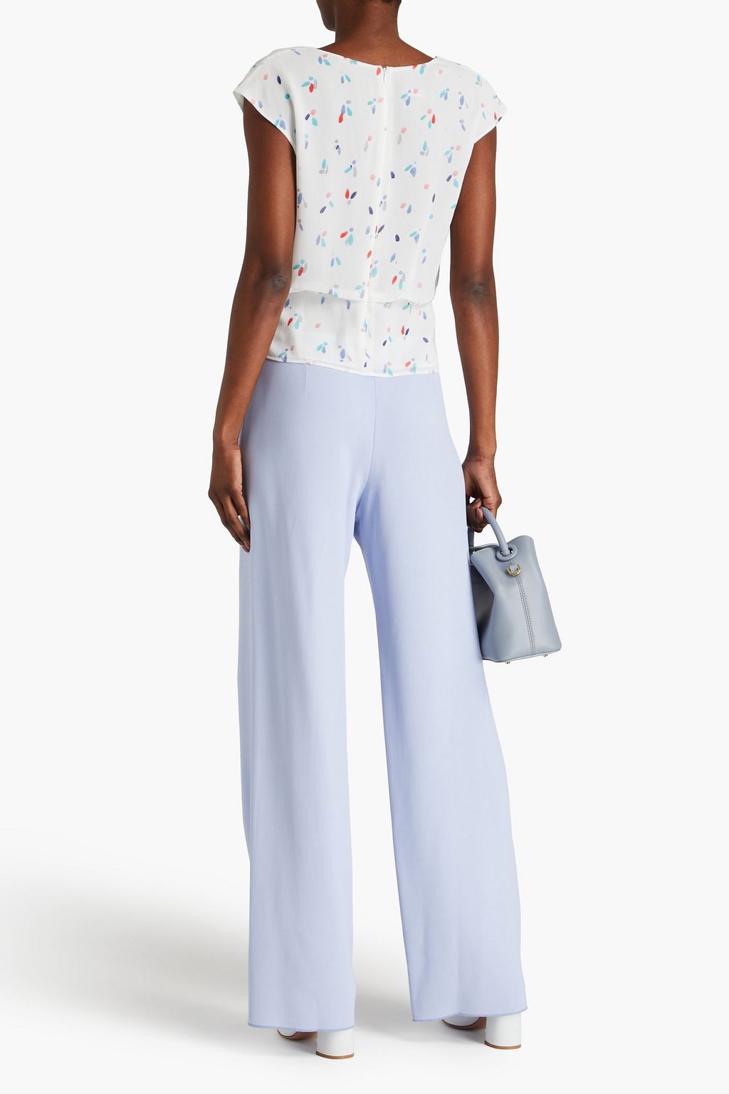 EMPORIO ARMANI Crepe wide-leg pants