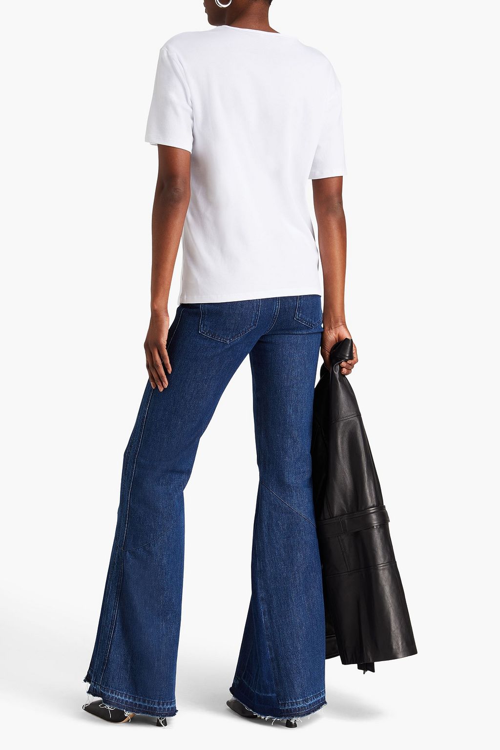 E.L.V. DENIM X THE OUTNET تي شيرت “ذي إيفري ليتل فيكتوري” مصنوع من قطن جيرسي بتصميم مطرّز