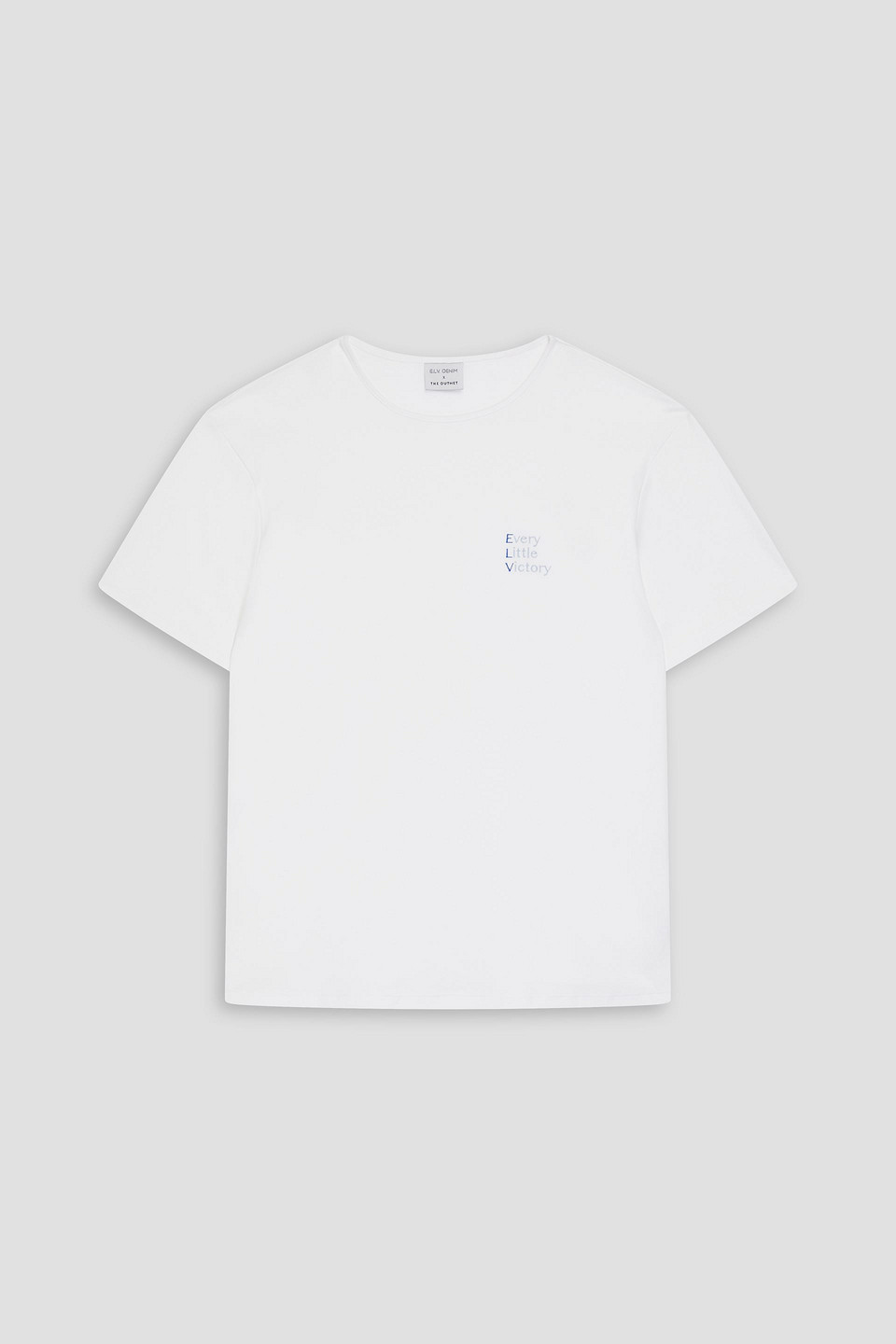 The Every Little Victory embroidered cotton-jersey T-shirt