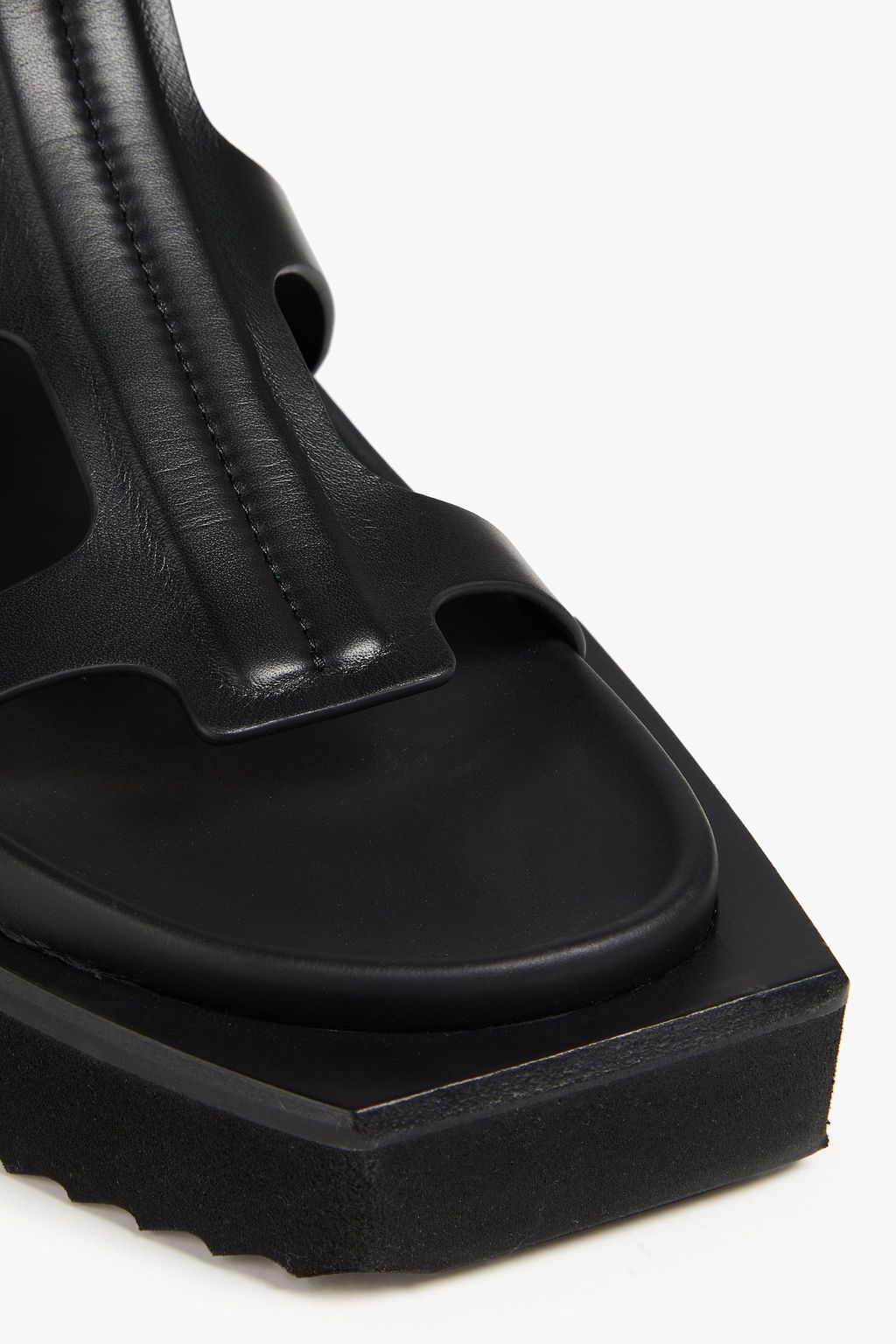RICK OWENS صندل بنعل سميك مصنوع من الجلد