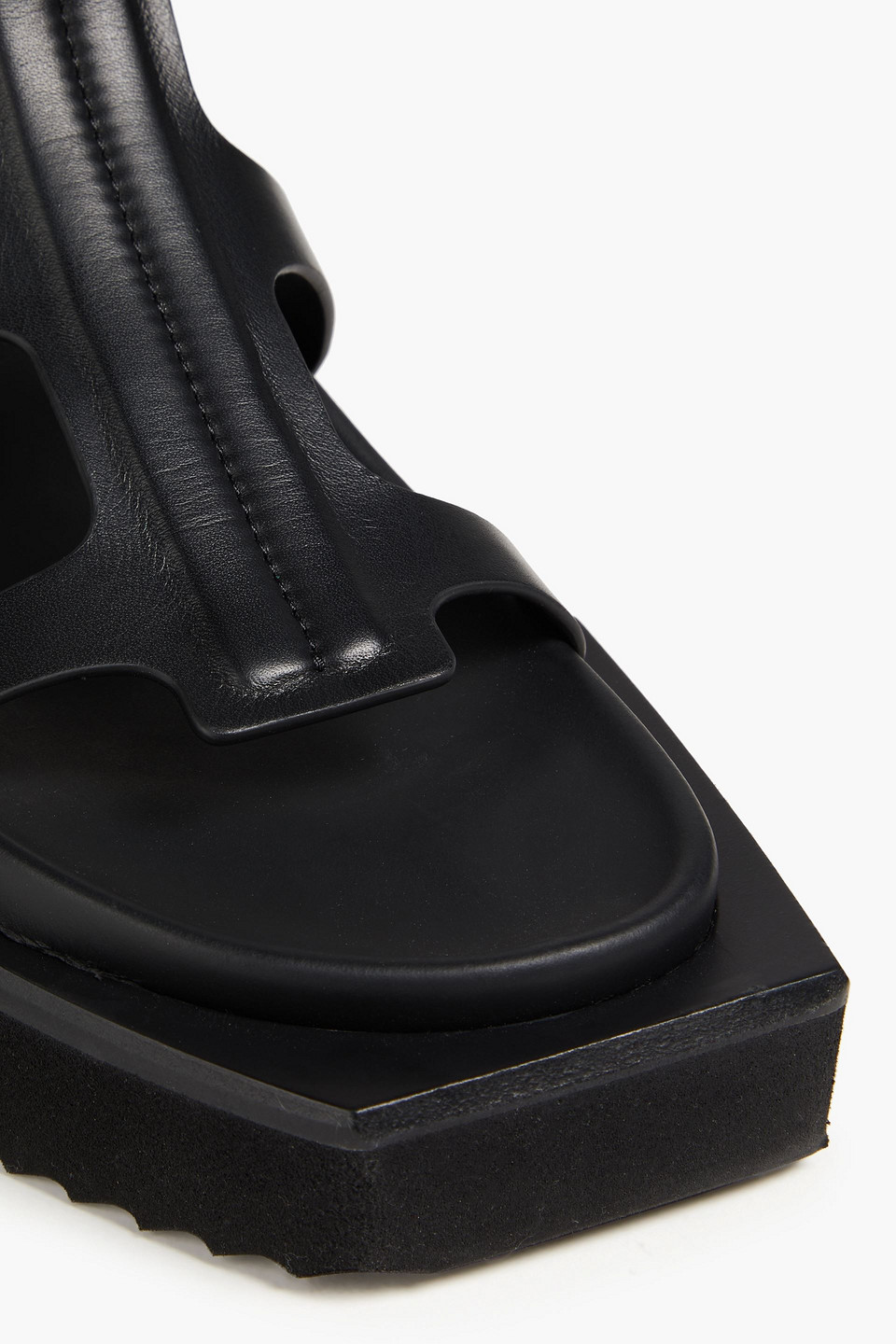 Rick Owens Woman Sandals Black Size 10 Soft Leather