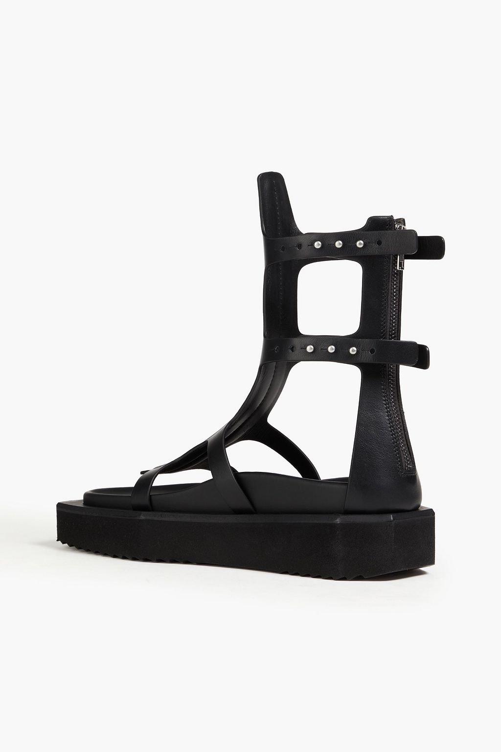 RICK OWENS صندل بنعل سميك مصنوع من الجلد