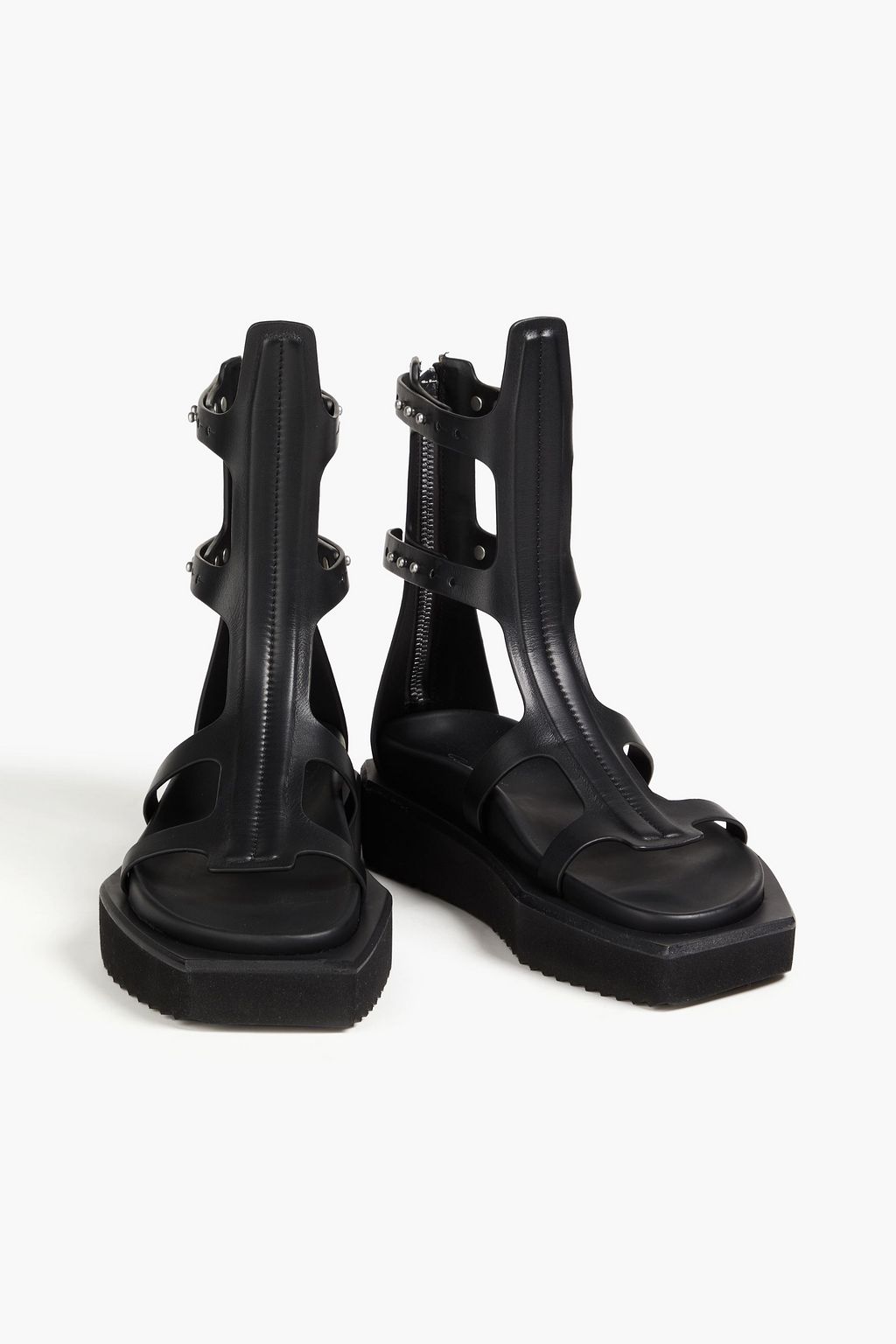 RICK OWENS صندل بنعل سميك مصنوع من الجلد