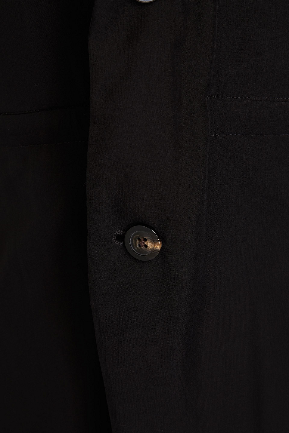 RICK OWENS SILK-CHIFFON COAT