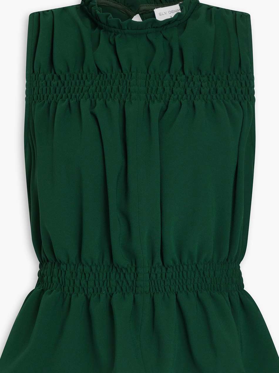 the shirred twill top