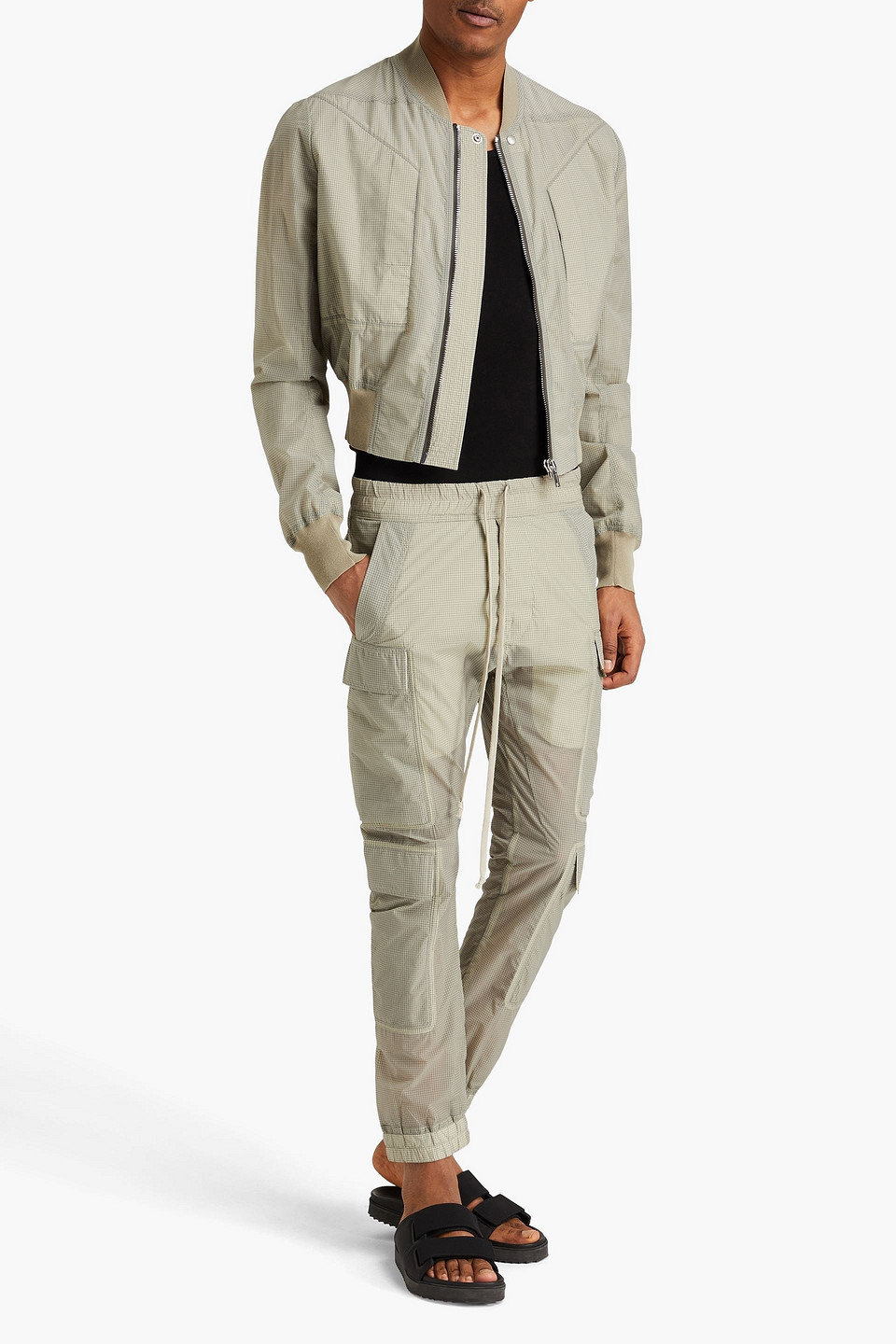 RICK OWENS RIPSTOP BOMBER JACKET