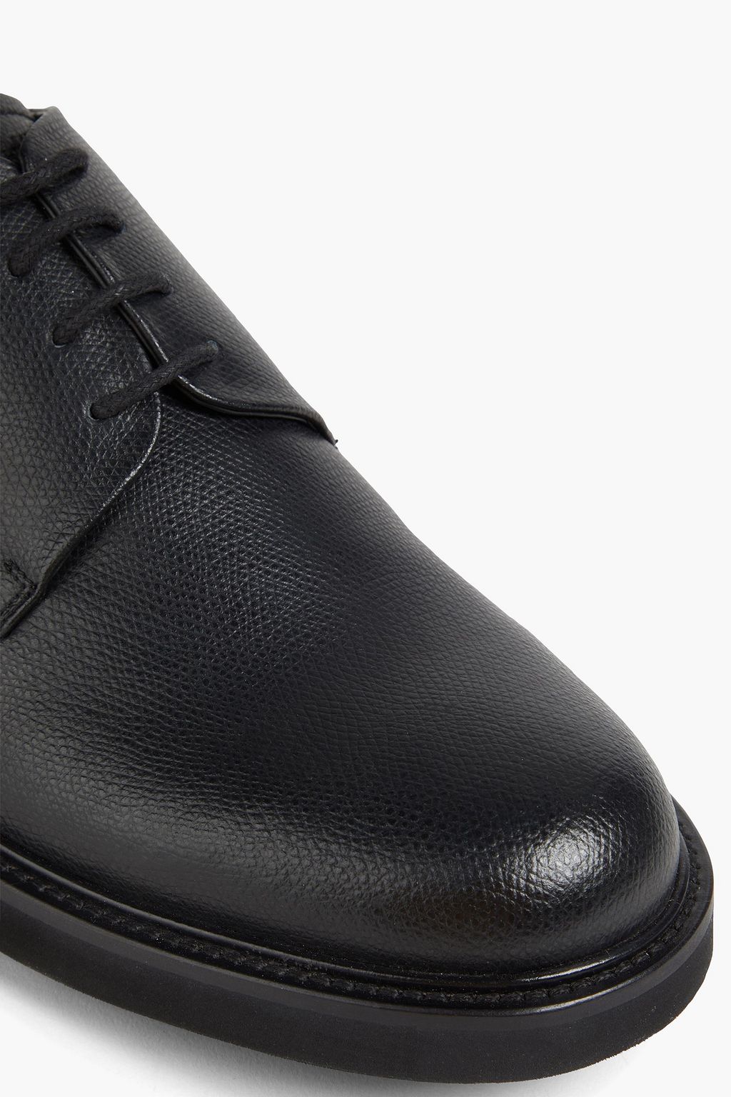 EMPORIO ARMANI Derbys aus Narbenleder
