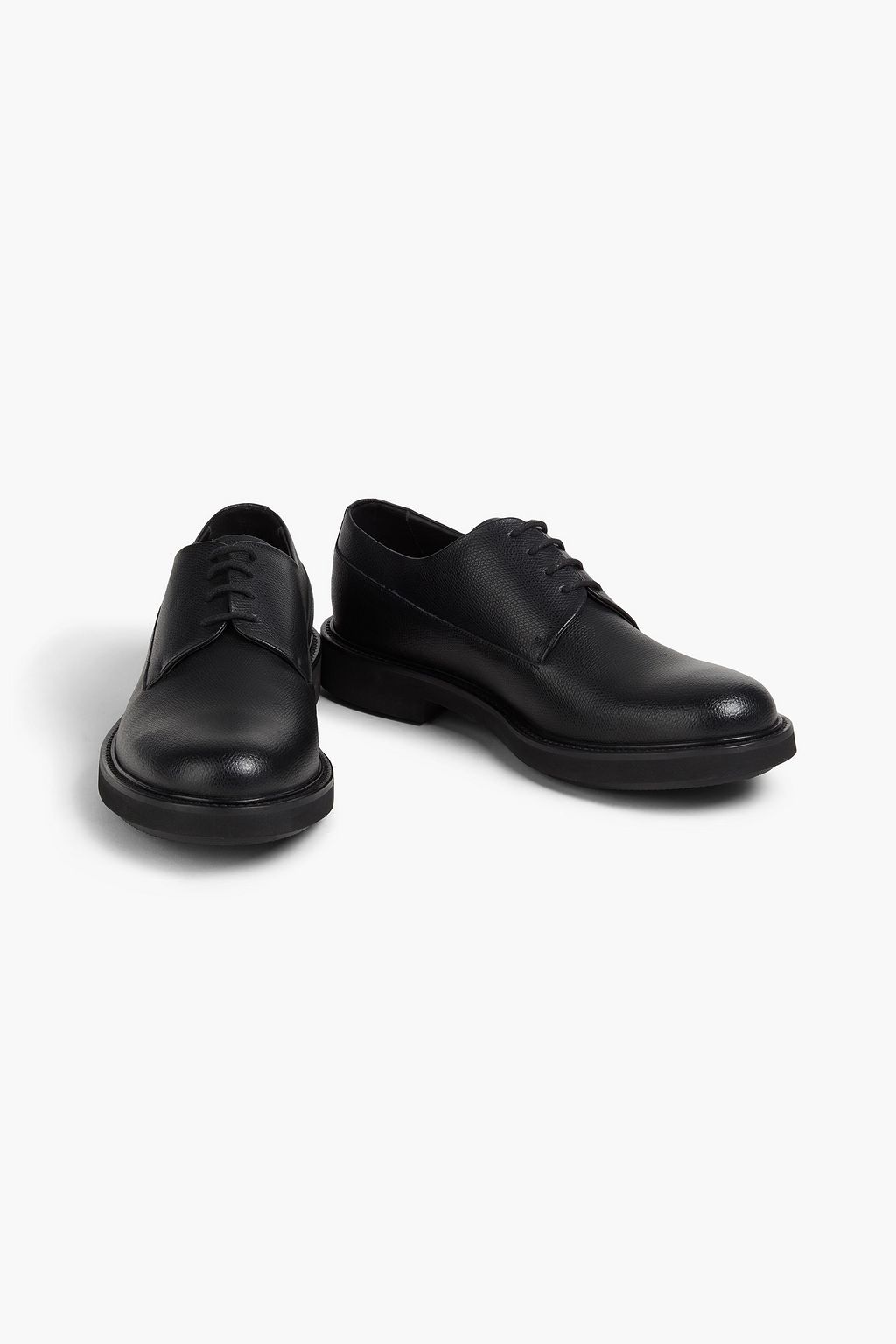 EMPORIO ARMANI Derbys aus Narbenleder