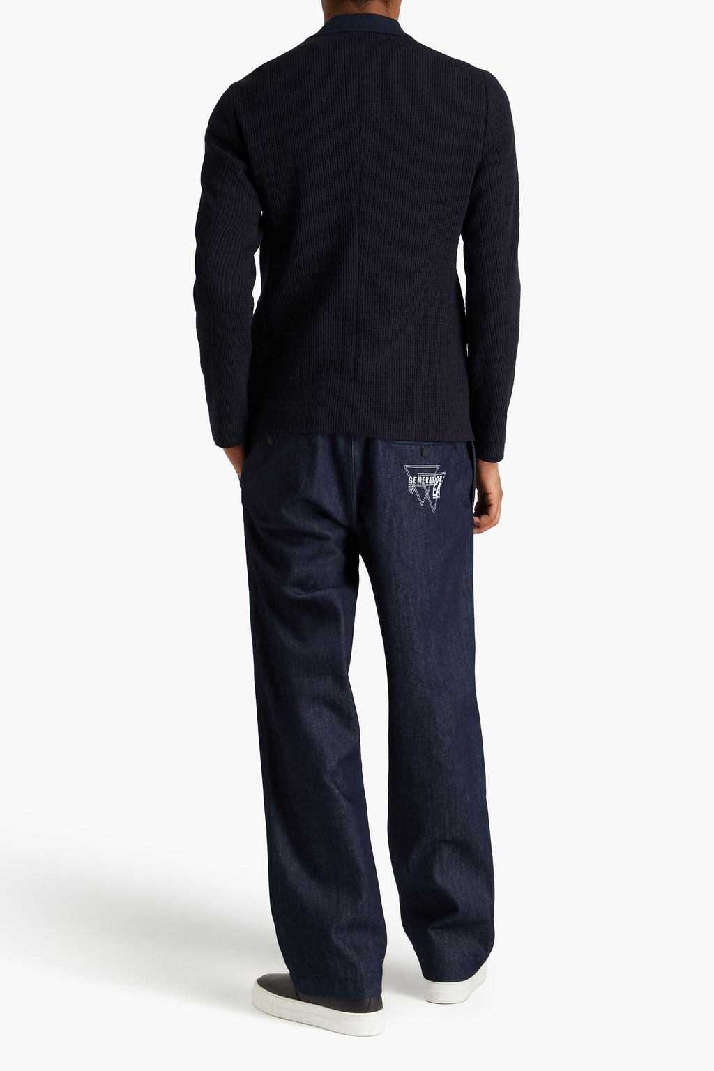 EMPORIO ARMANI Seersucker blazer