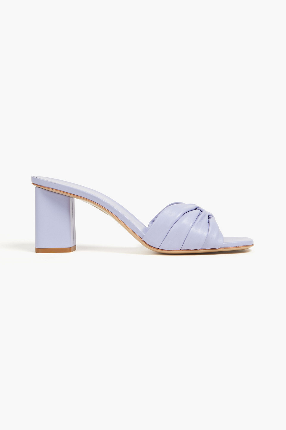 Emporio Armani Leather Mules In White