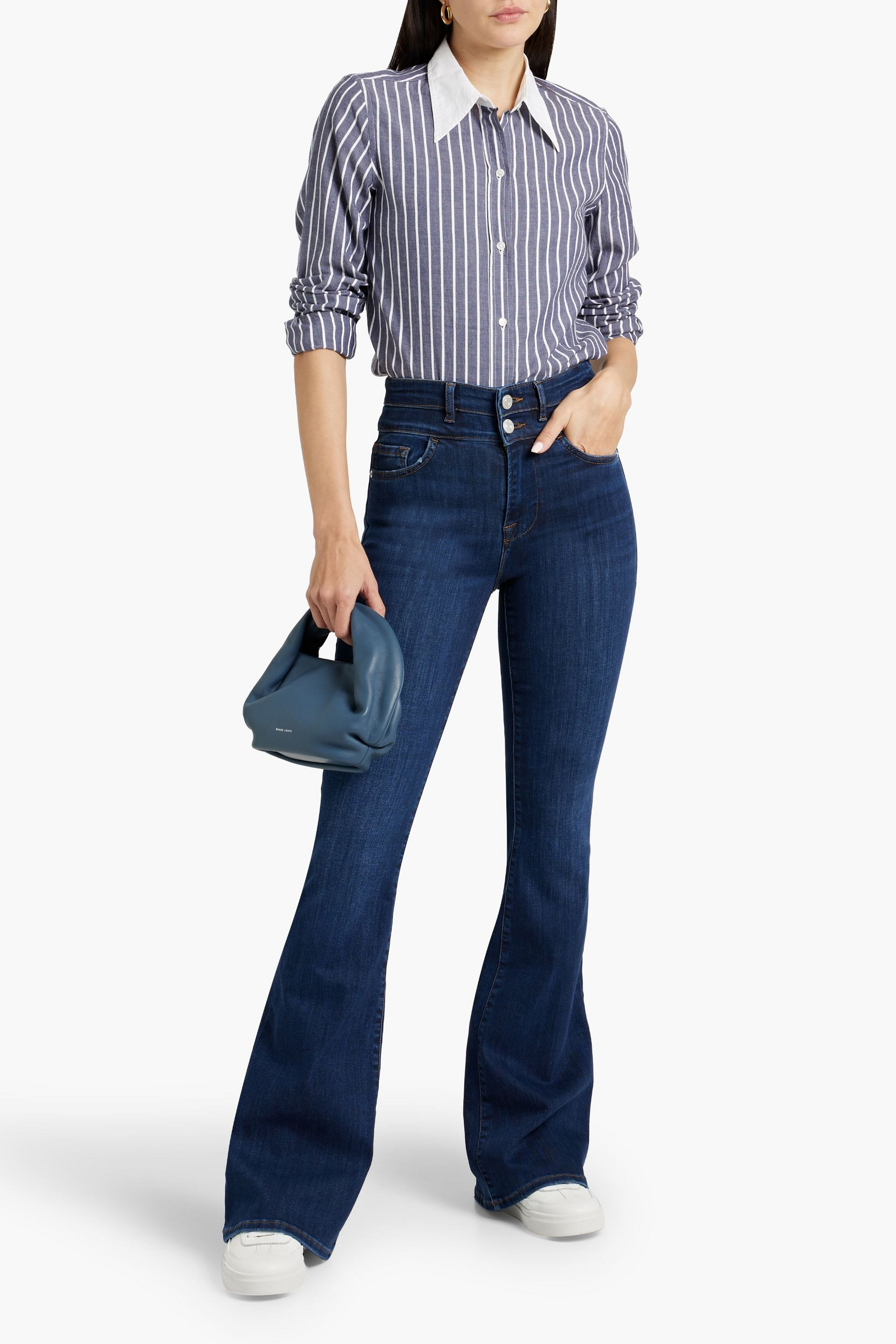 FRAME Le High Flare high-rise flared jeans