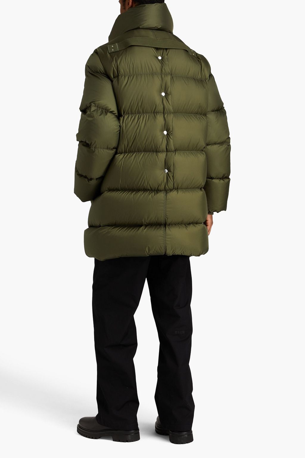 RICK OWENS Quilted shell down coat