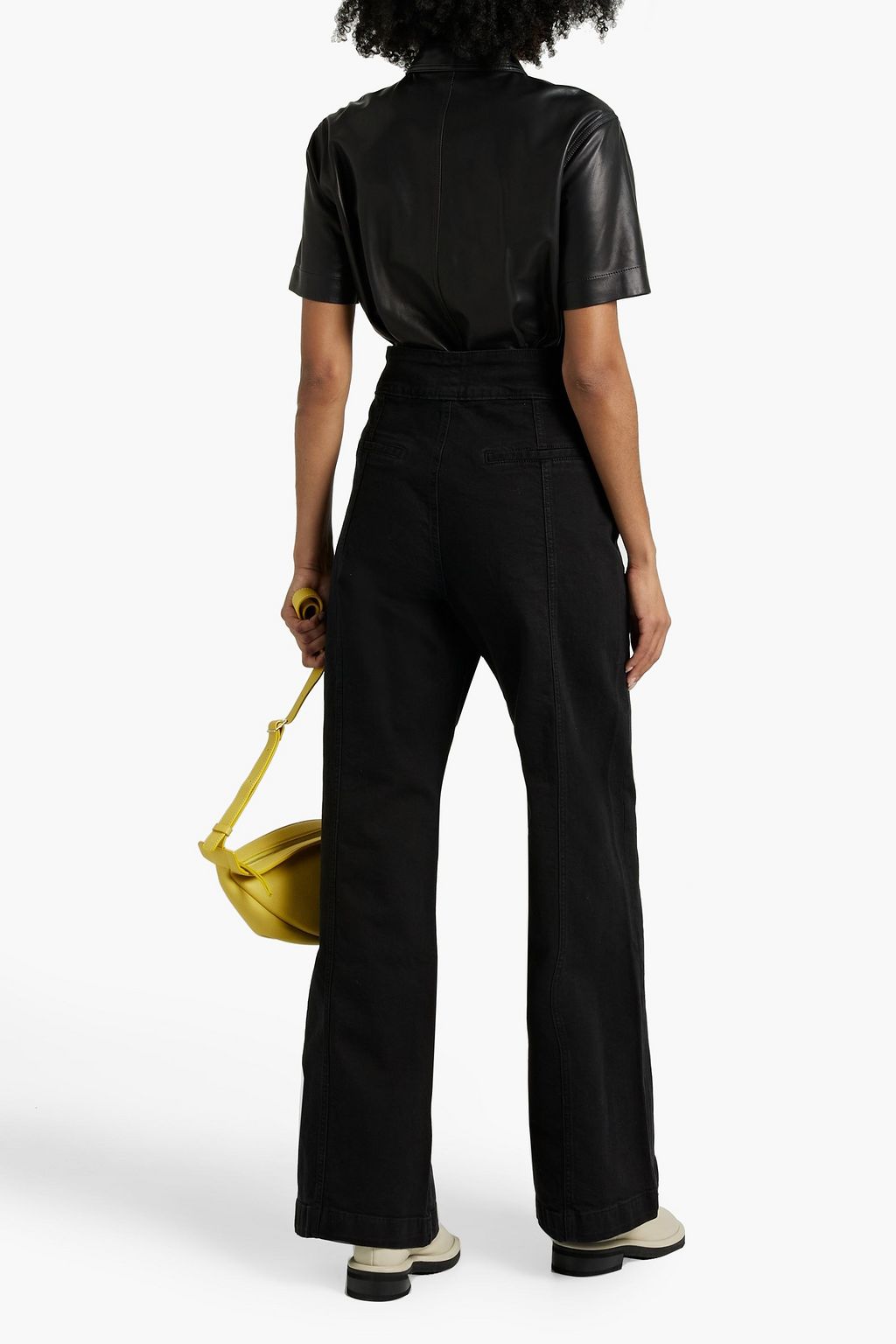 FRAME Tailored high-rise wide-leg jeans