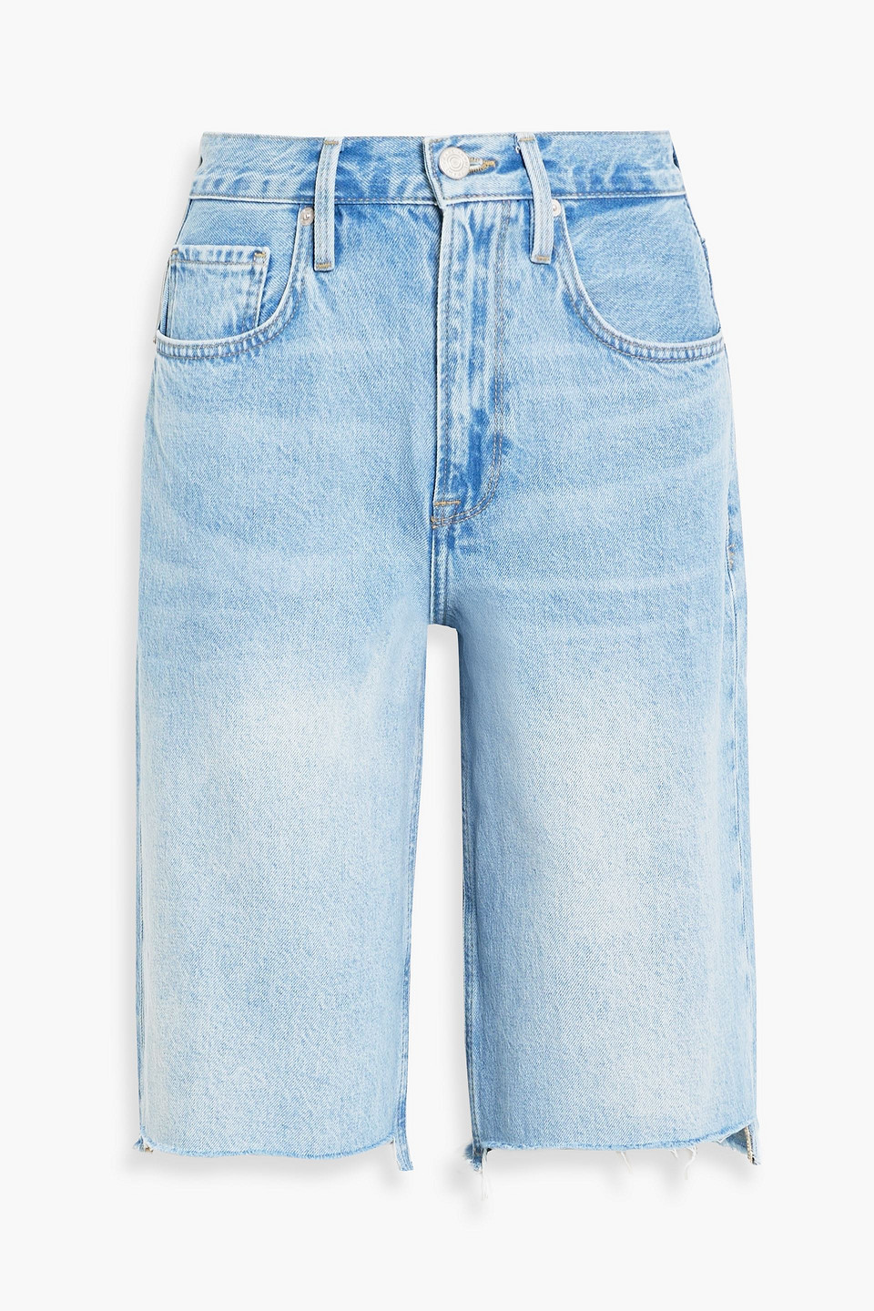 Frame Denim Shorts In Light Denim