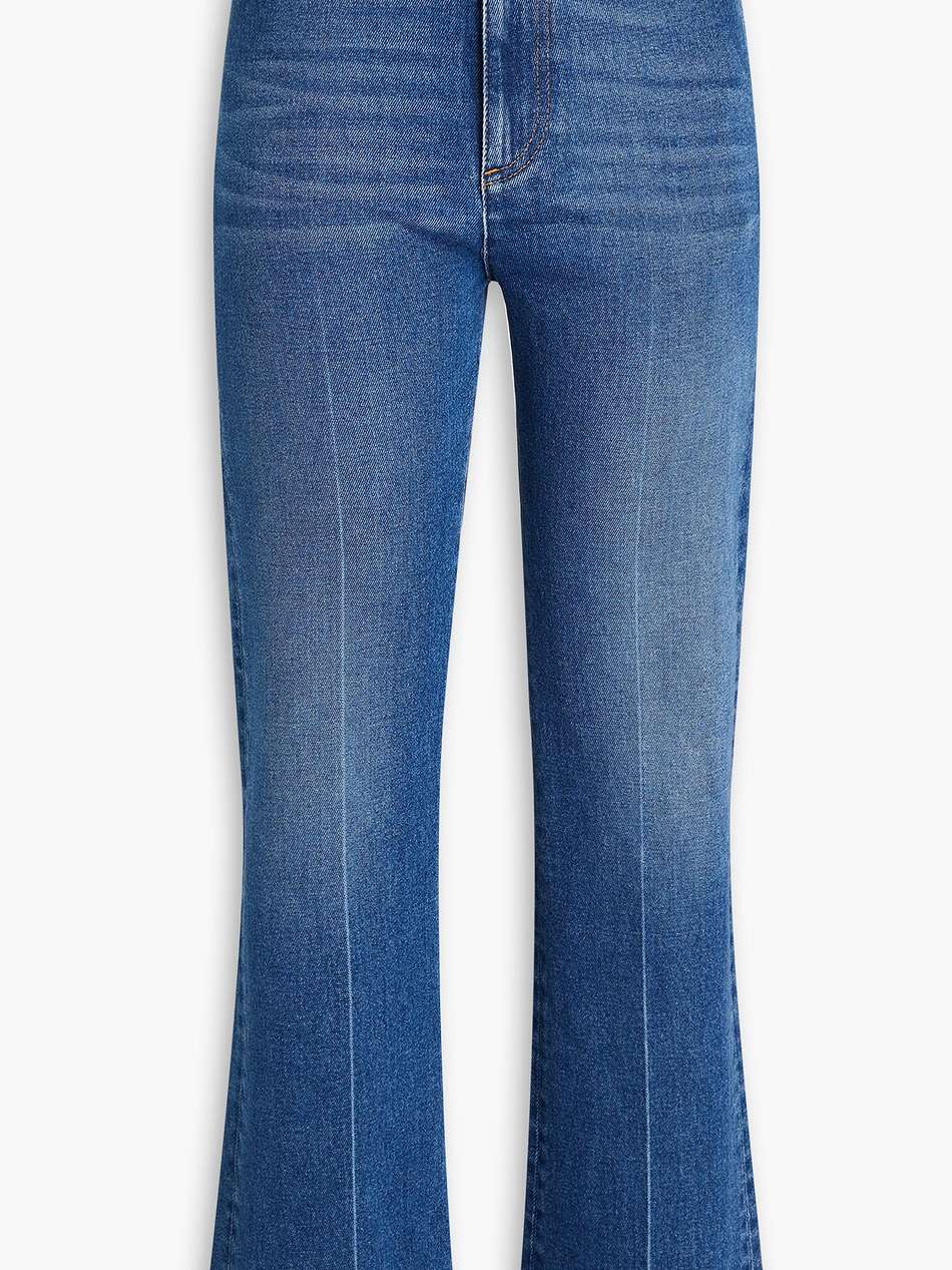 high-rise bootcut jeans