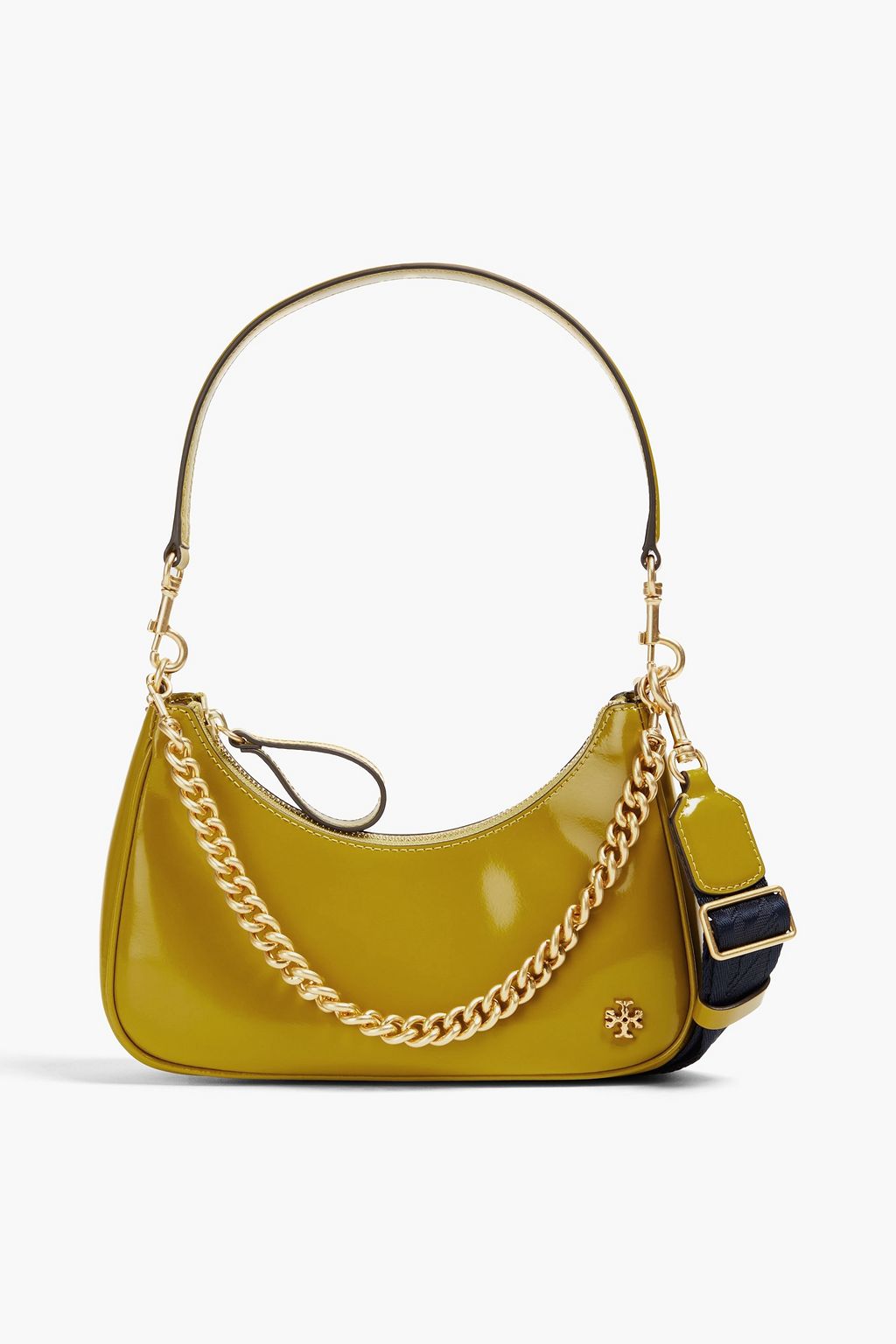 TORY BURCH Mercer patent-leather shoulder bag | THE OUTNET