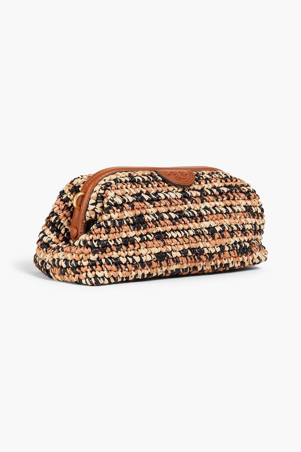 TORY BURCH Fleming raffia cross-body bag