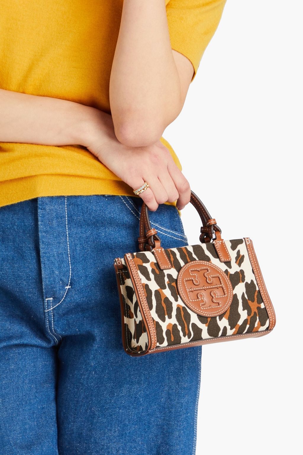 TORY BURCH Ella leopard-print canvas tote