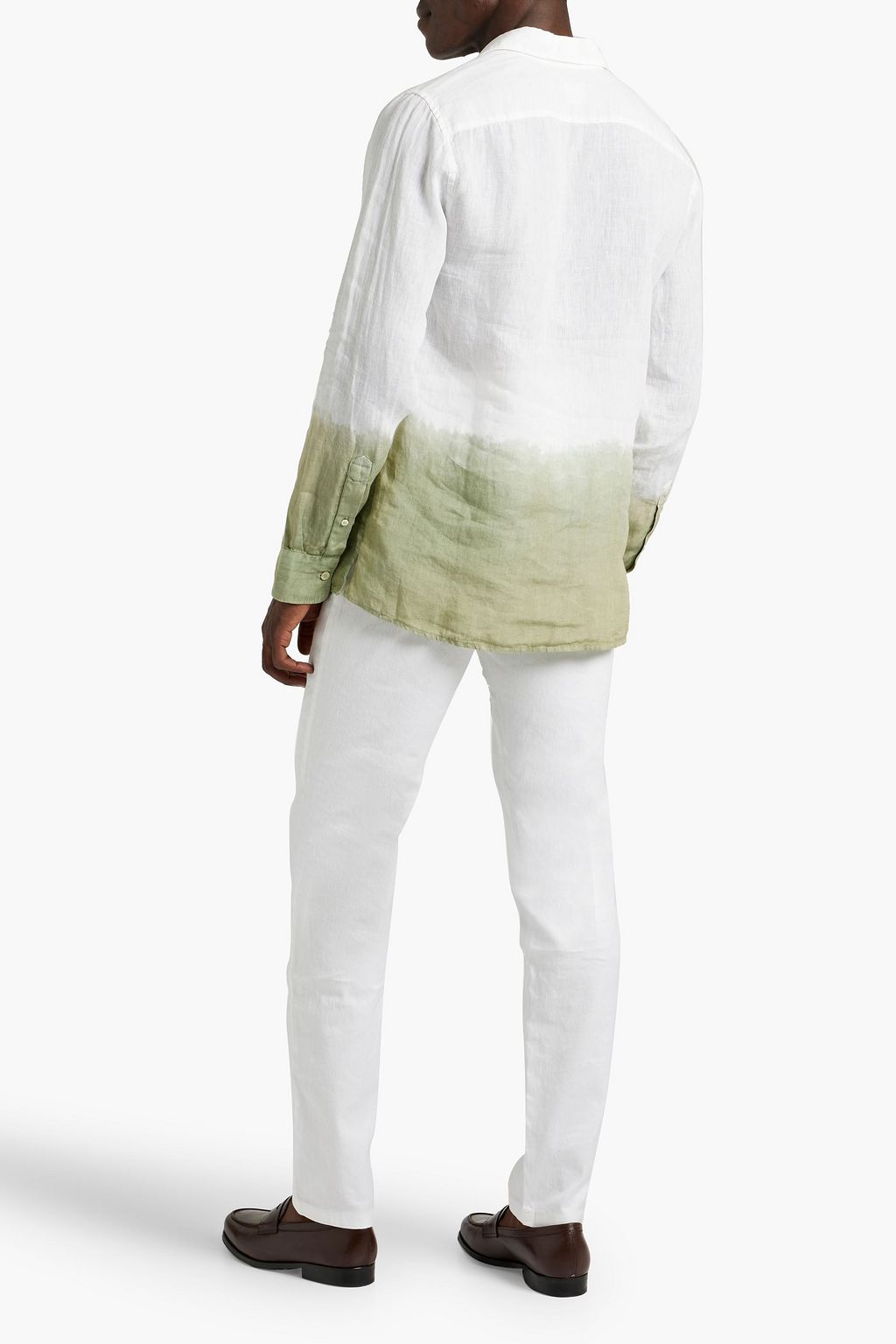 120% LINO Dip-dyed linen shirt