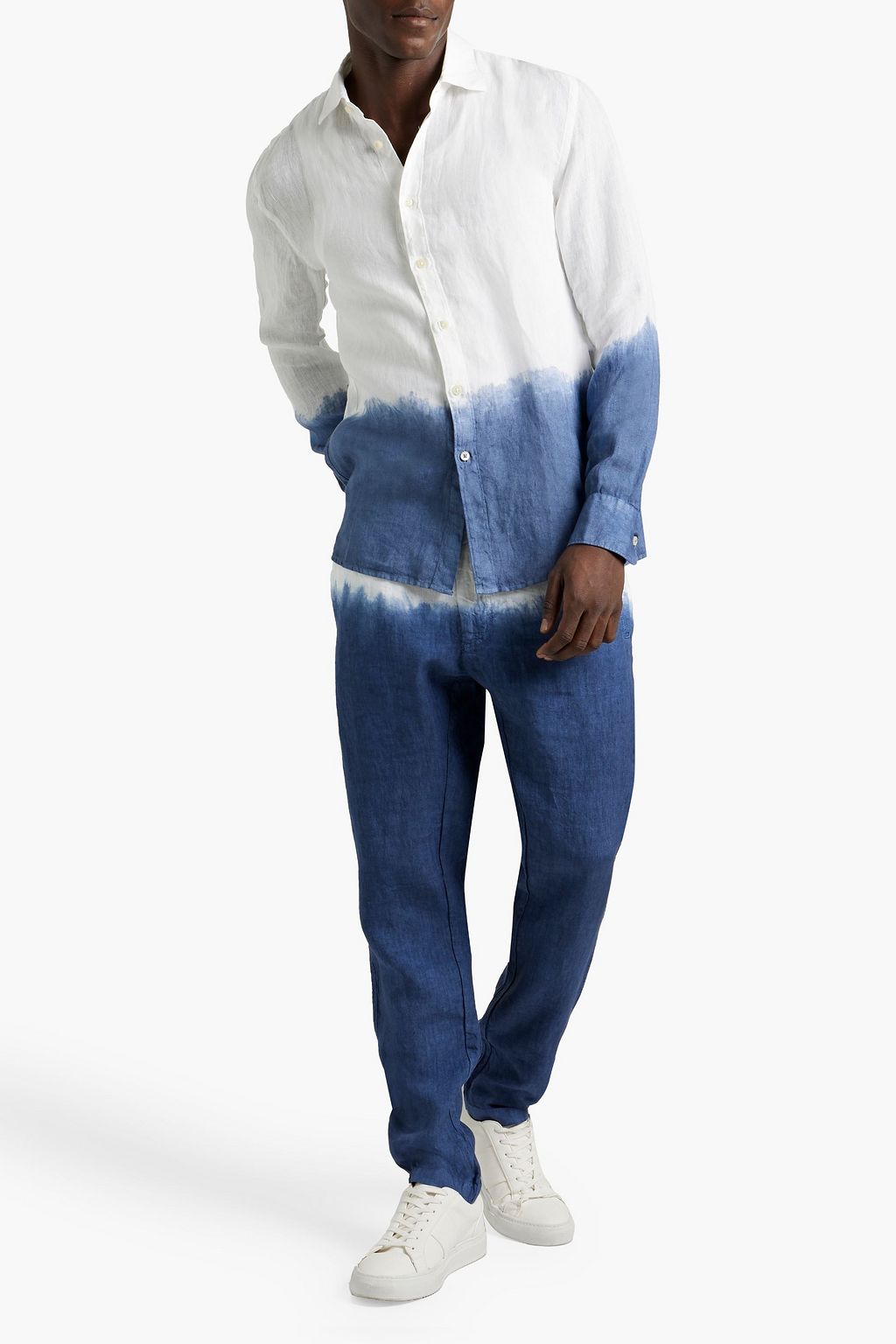 120% LINO Dip-dyed linen shirt