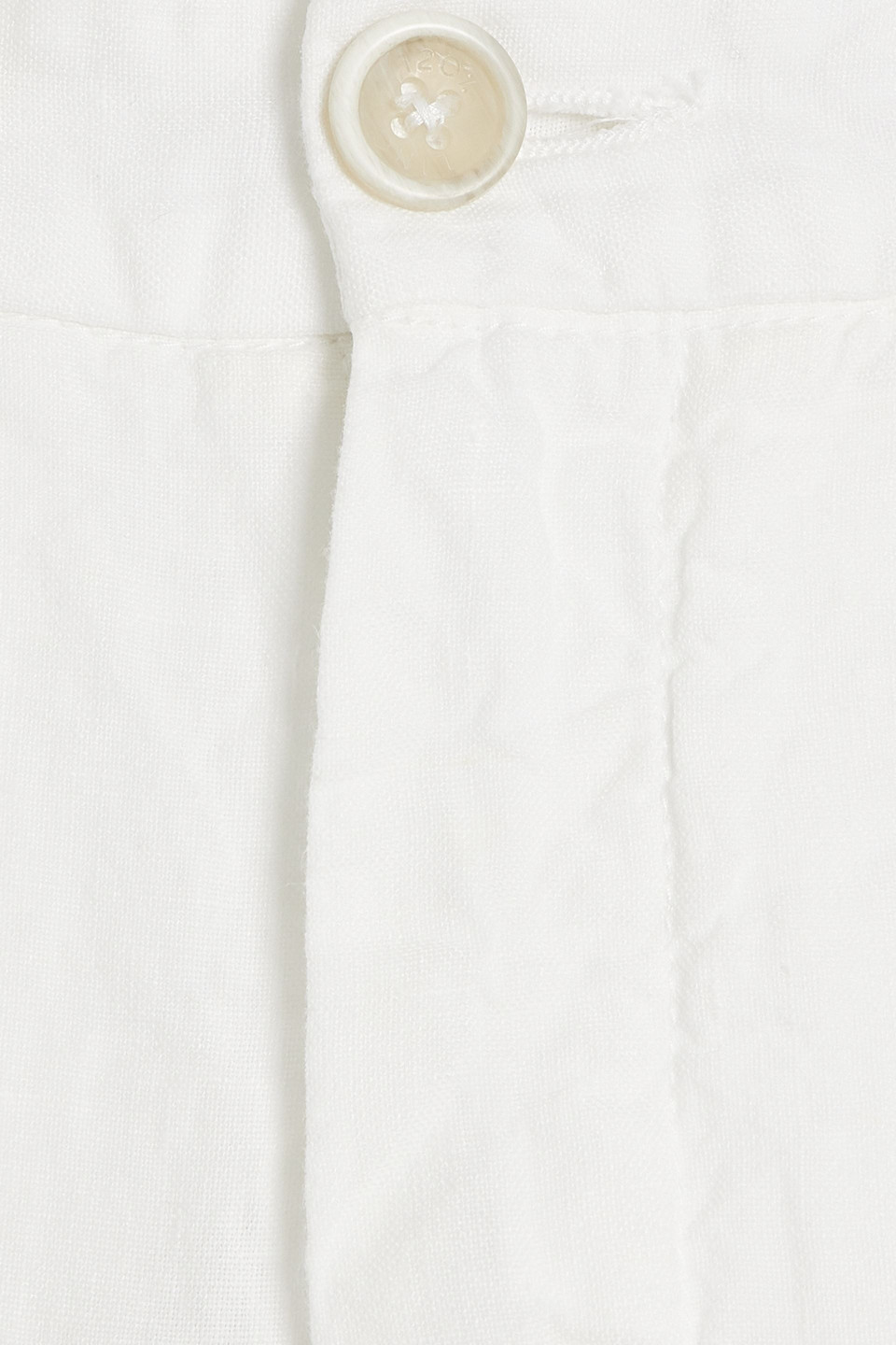 120% Lino Linen Shorts In White