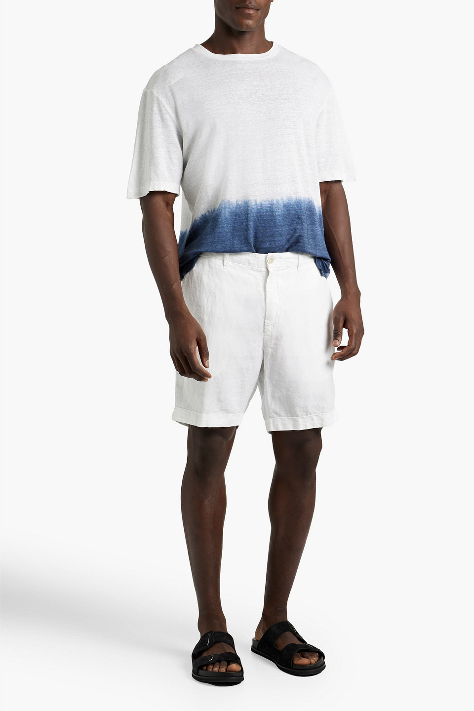 Shop 120% Lino Linen Shorts In White