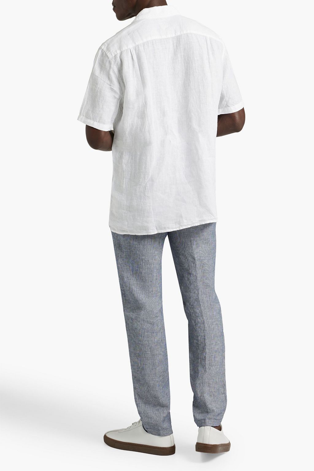 120% LINO Embroidered linen shirt
