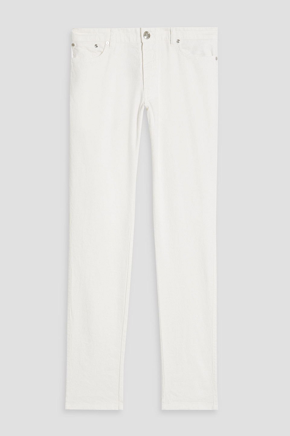 120% Lino Linen-blend Pants In White