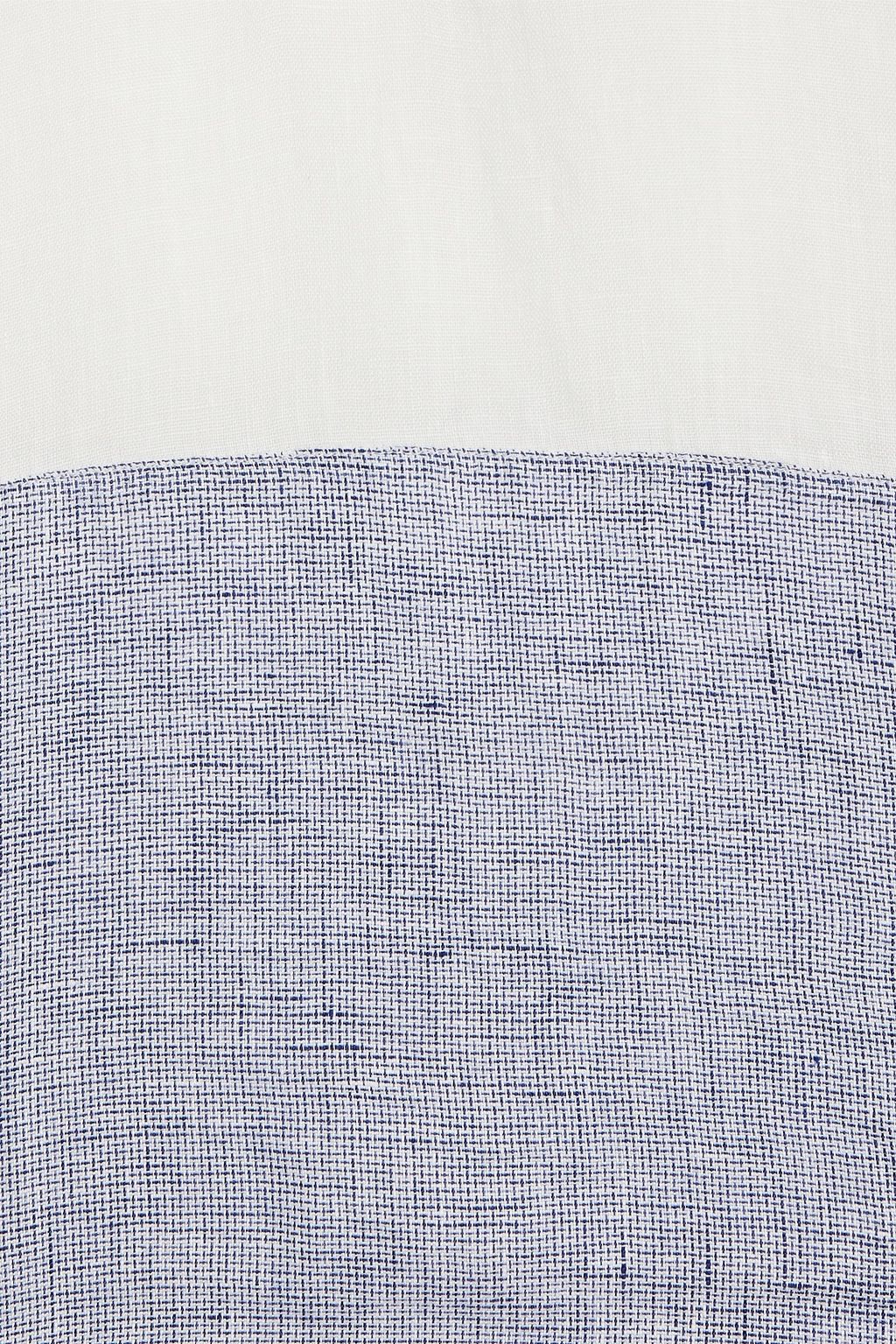 120% LINO Two-tone linen shirt
