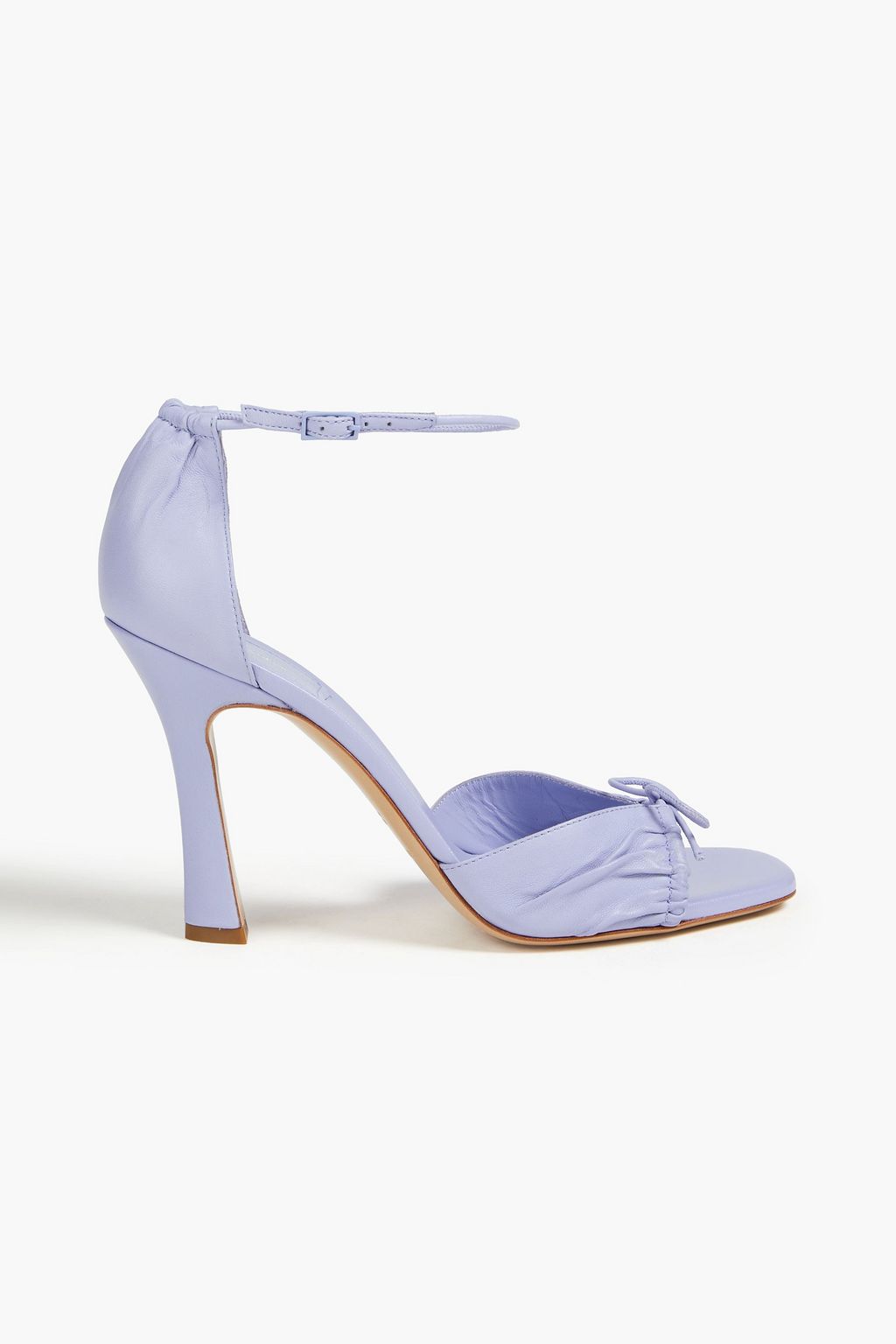 Bow detailed leather sandals