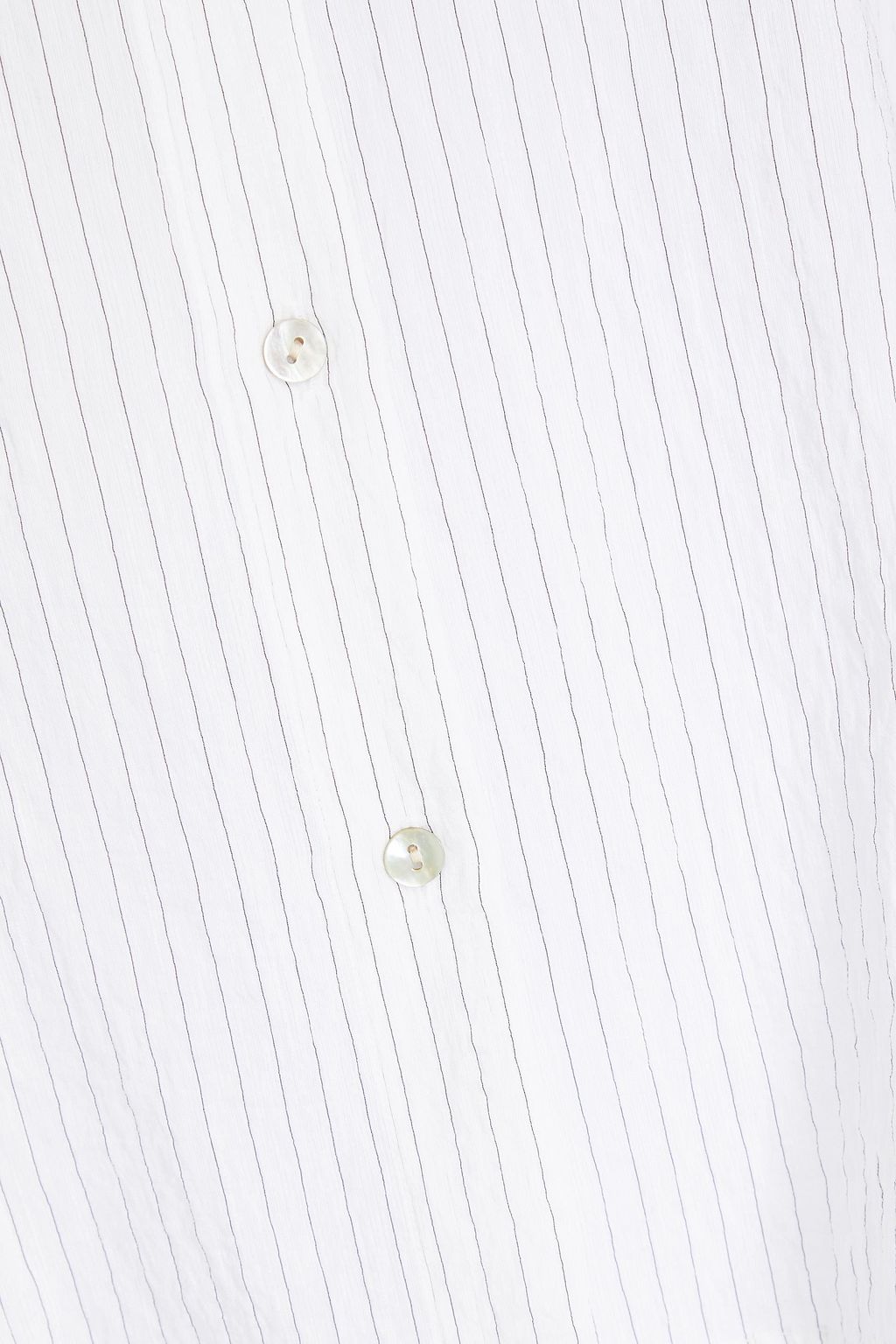 VINCE. Pinstriped crepon shirt