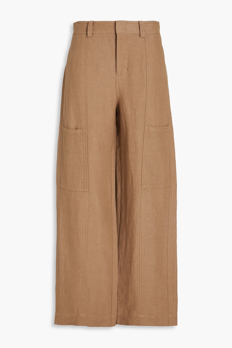 Vince Faille Wide-leg Trousers In Brown