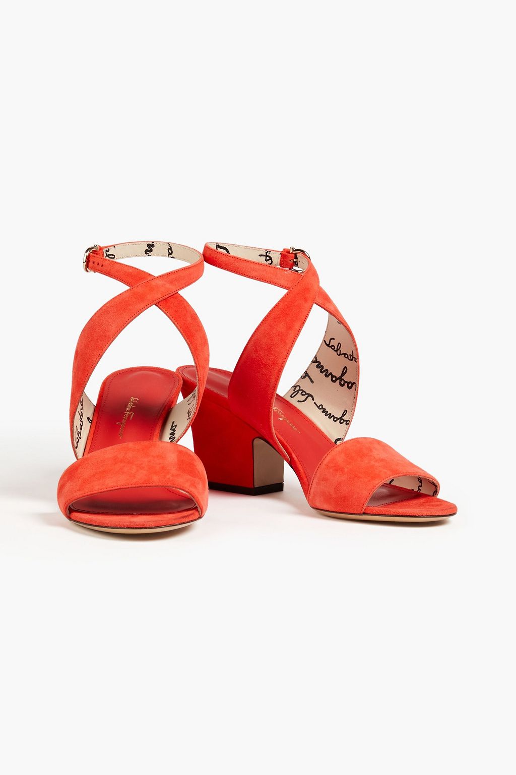 FERRAGAMO صندل ’’شينا’’ مصنوع من جلد السويد