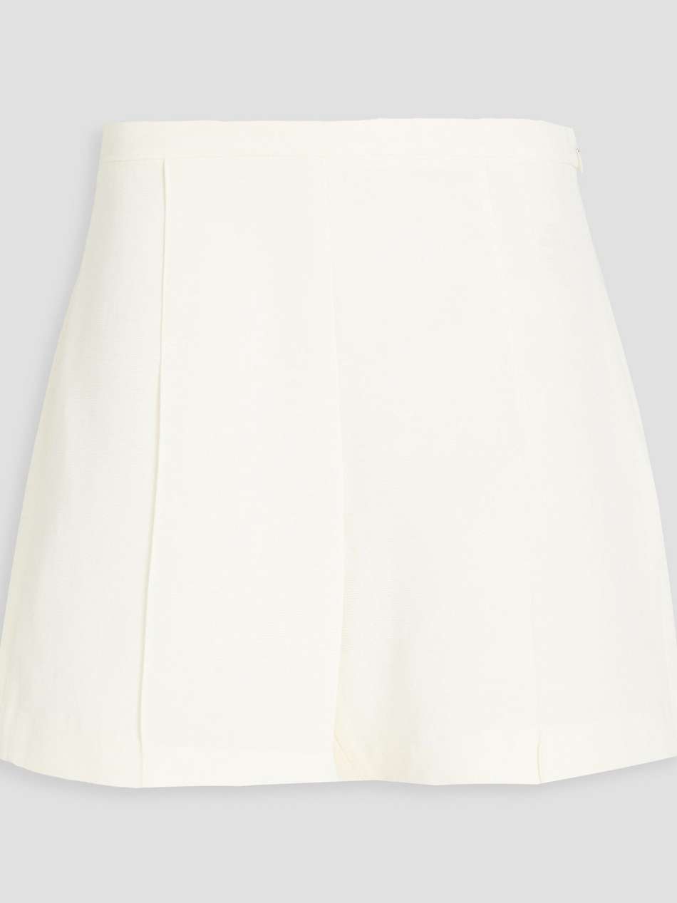 cotton-blend faille shorts