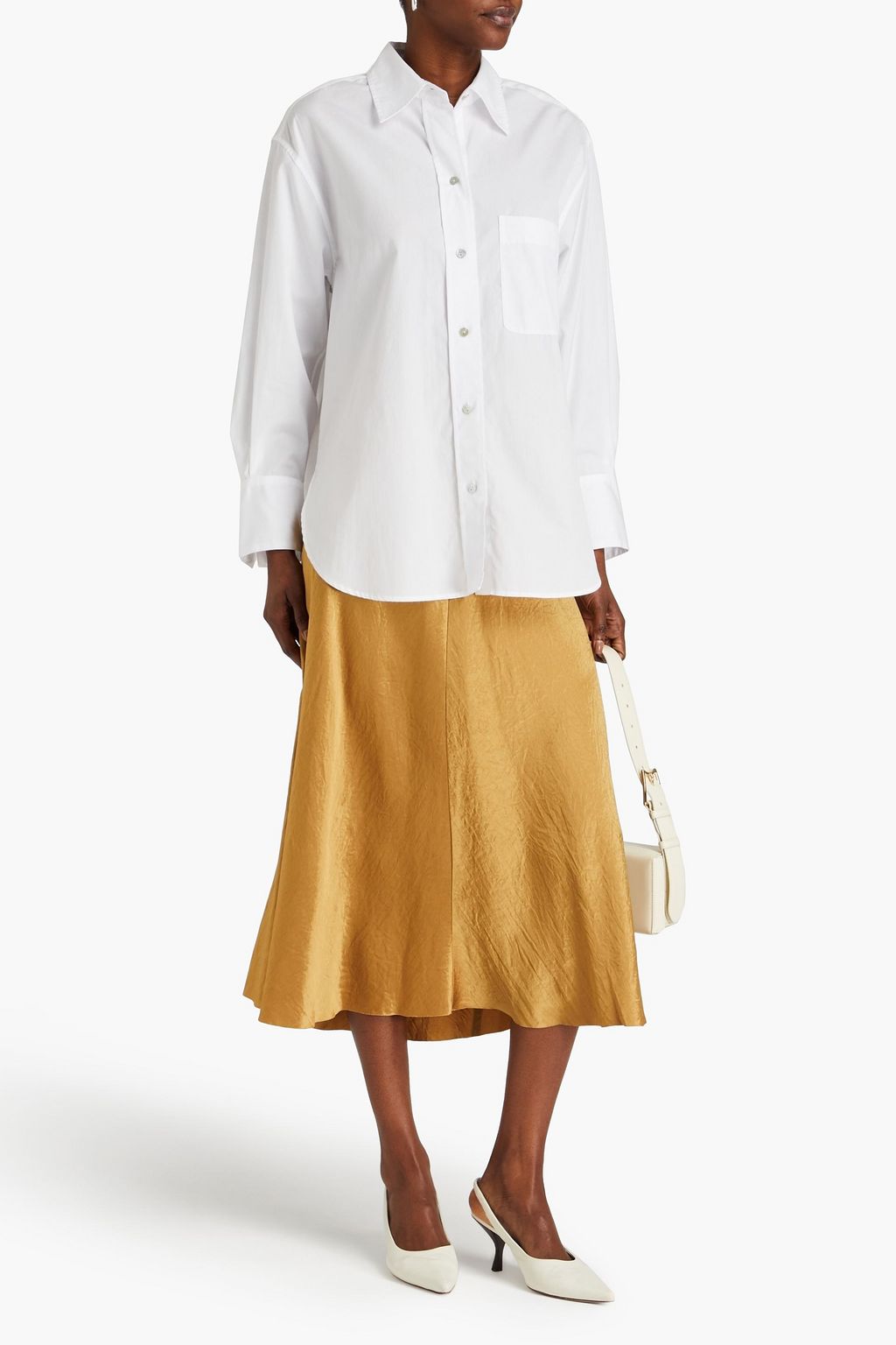 VINCE. Cotton-poplin shirt