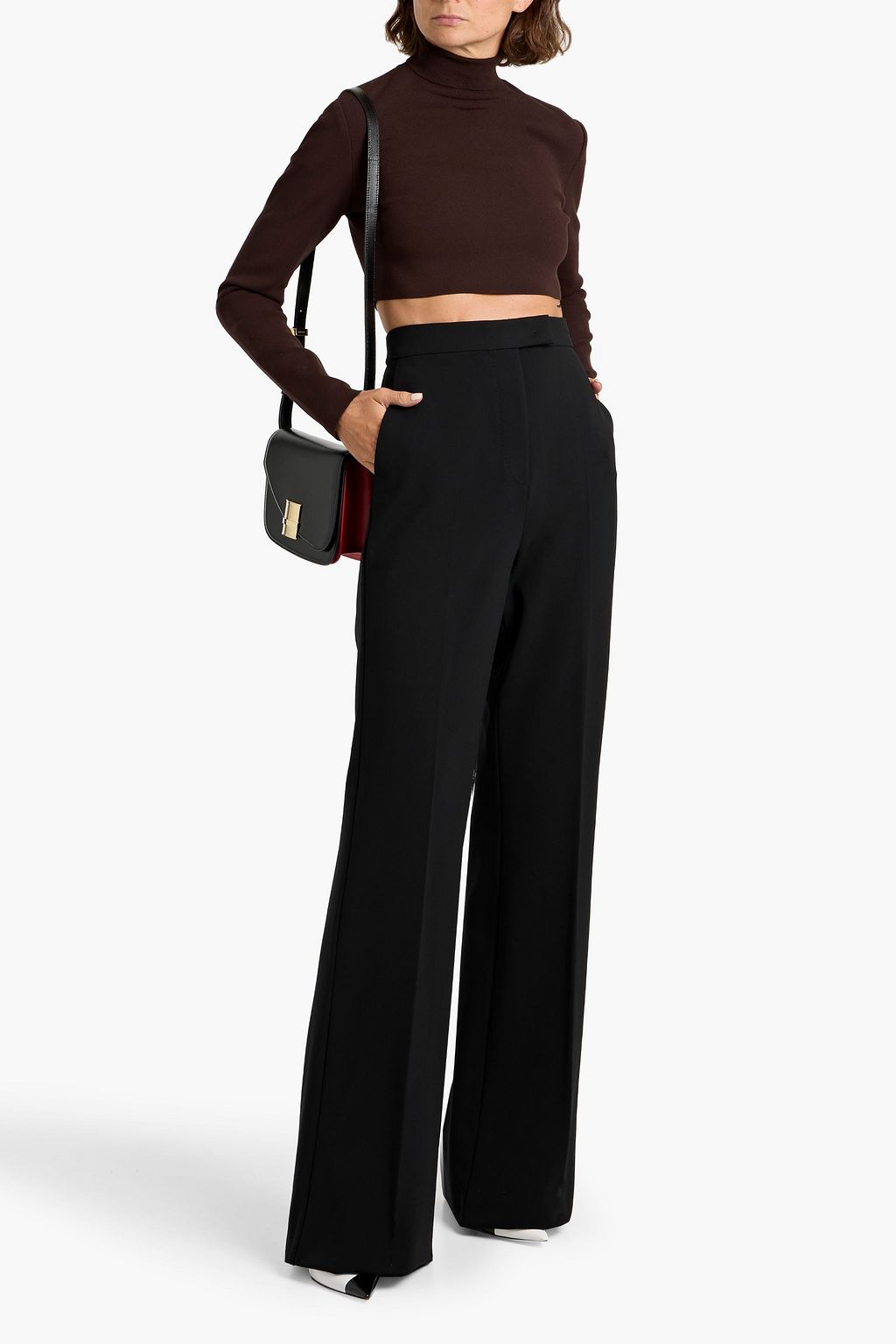 MAX MARA Norcia crepe wide-leg pants
