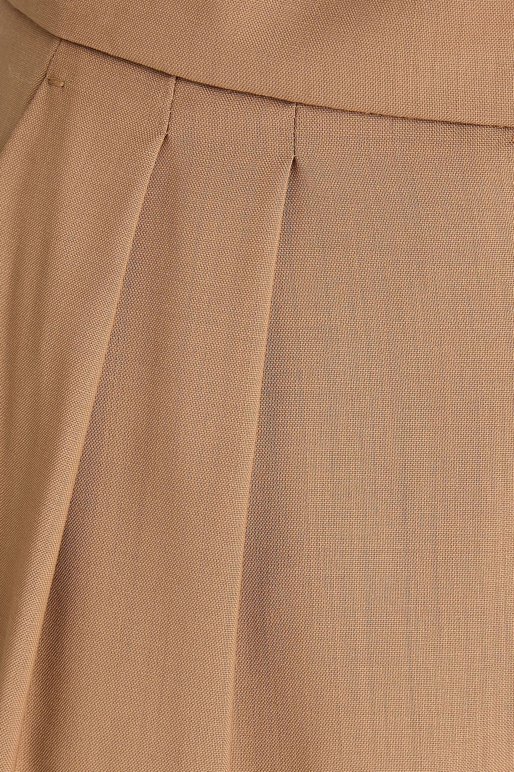 MAX MARA Rimini Hose mit weitem Bein aus Wolle mit Falten