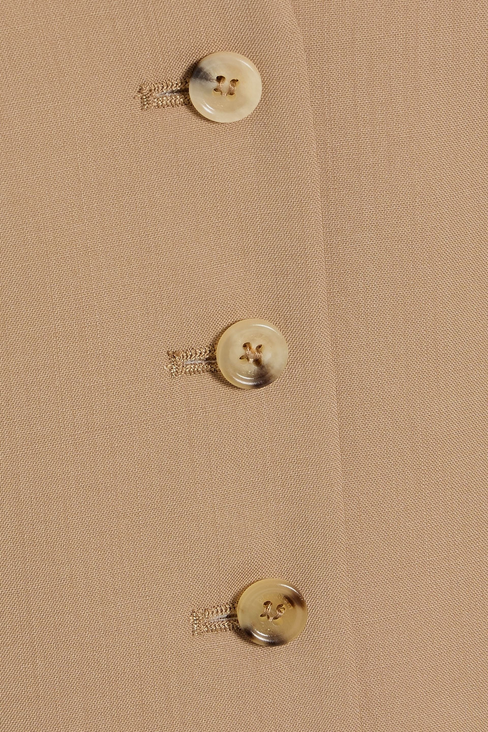 Max Mara Zuai Wool And Satin-jacquard Vest In Brown