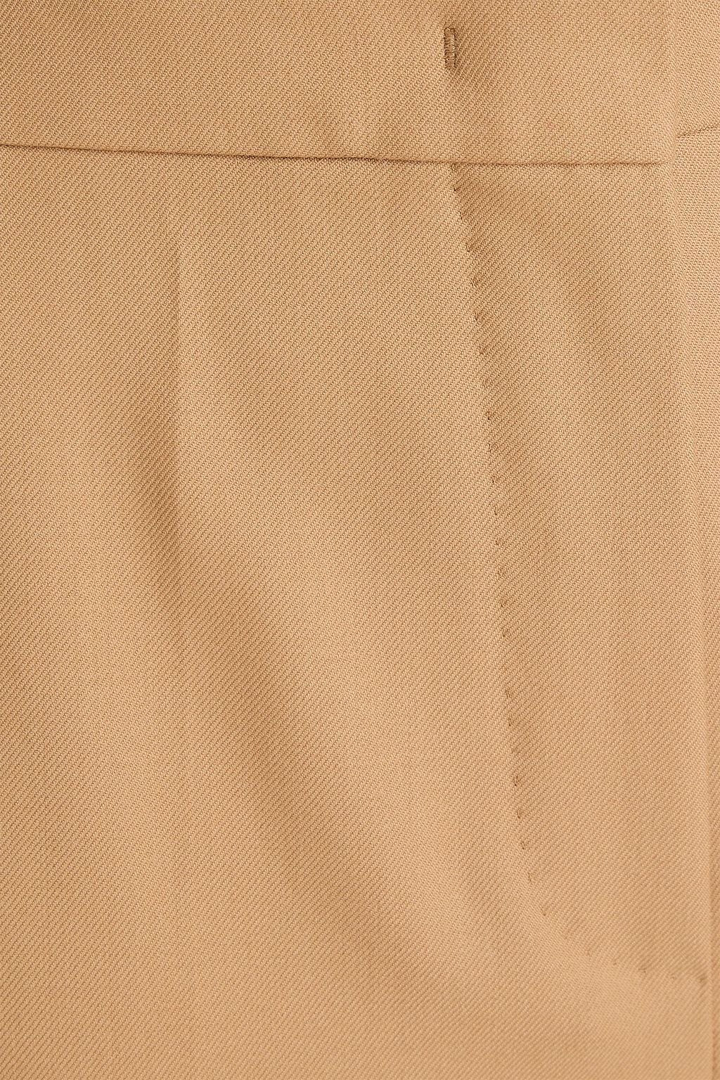 MAX MARA Senna Hose mit weitem Bein aus Woll-Twill