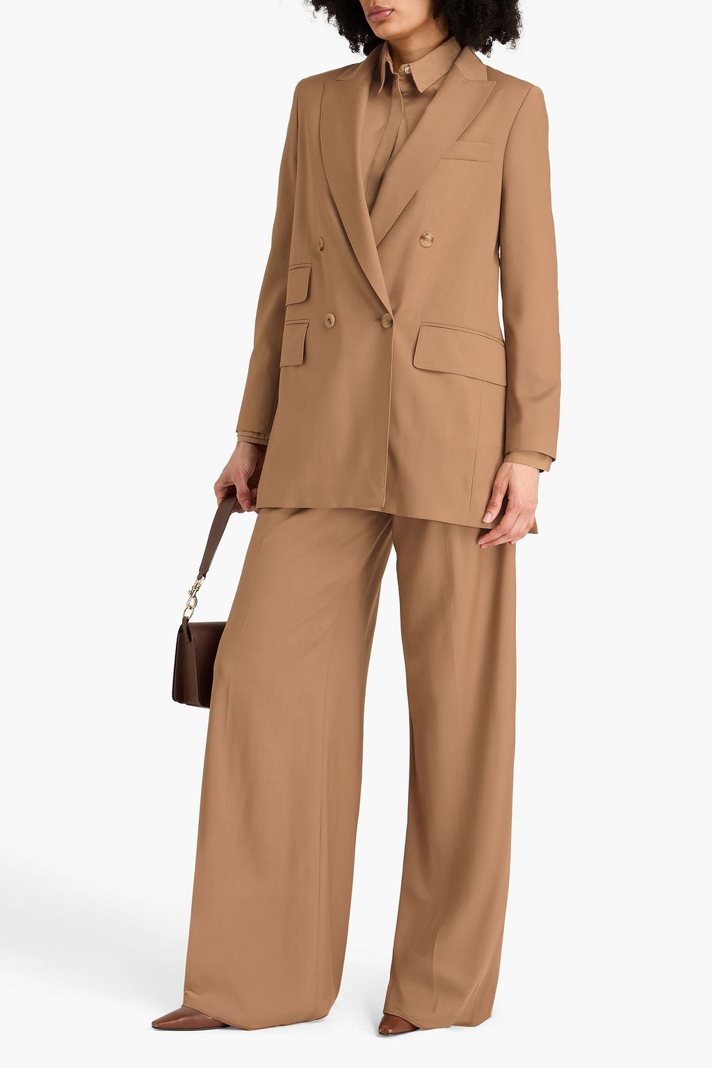 MAX MARA Nebbie doppelreihiger Blazer aus Wolle