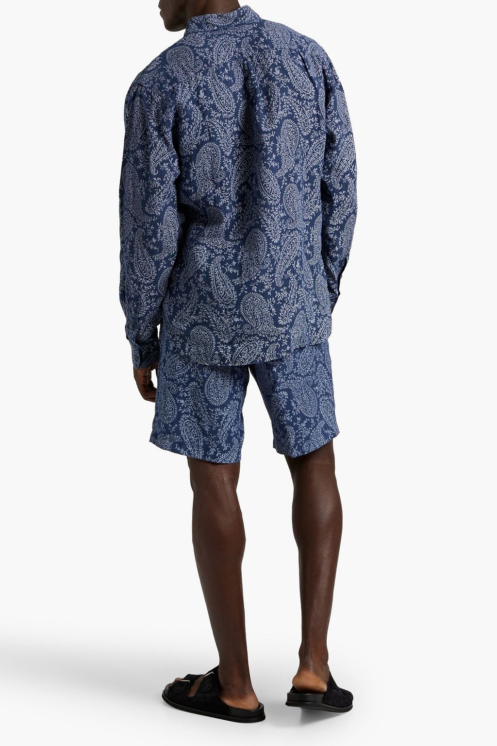 120% LINO Paisley-print linen shirt