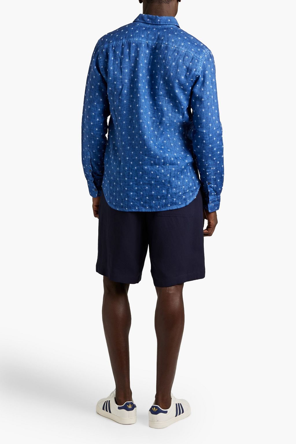 120% LINO Swiss-dot linen shirt